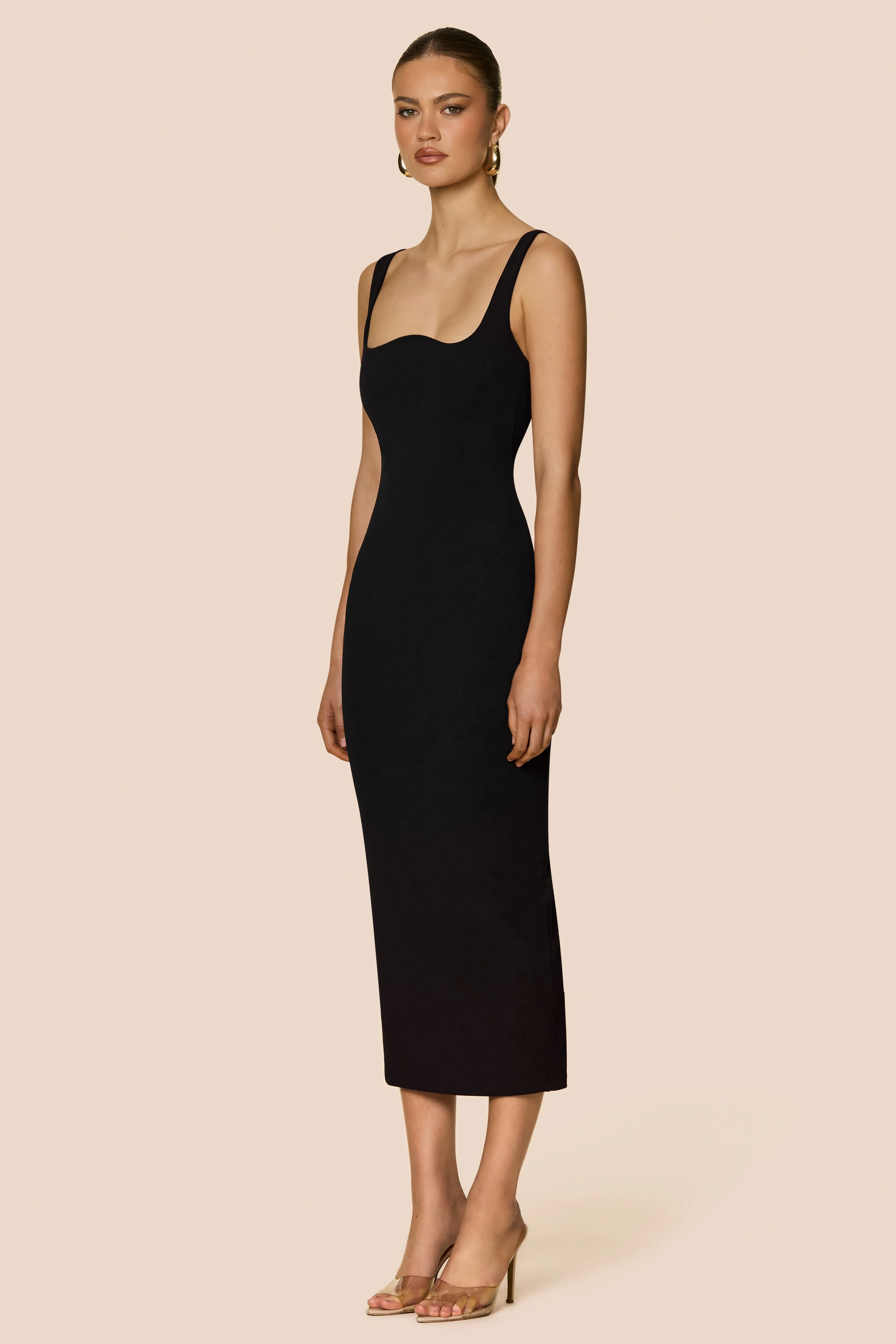 Nookie Elle Midi Dress - Black - Image 3