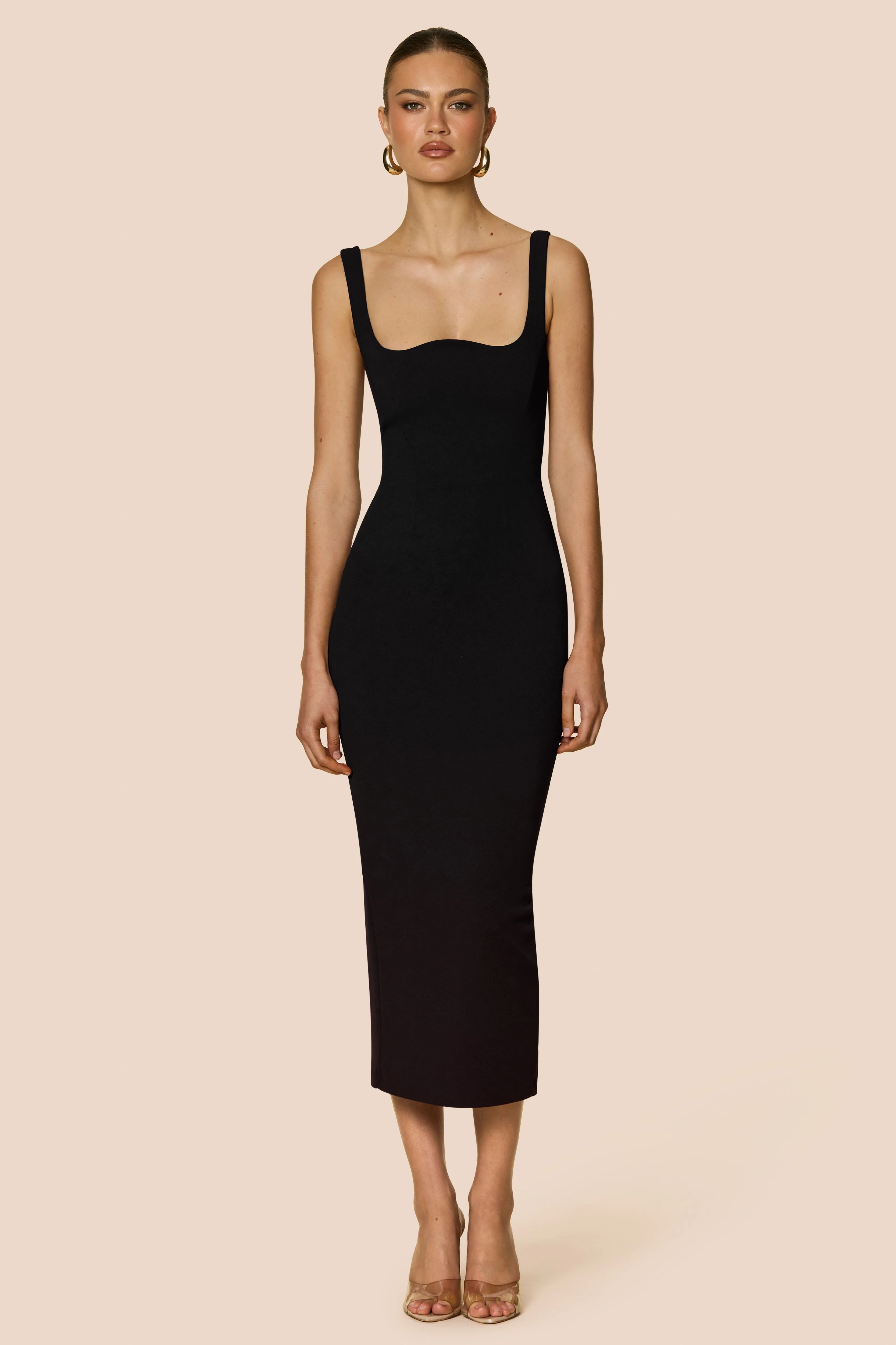 Nookie Elle Midi Dress - Black - Image 4