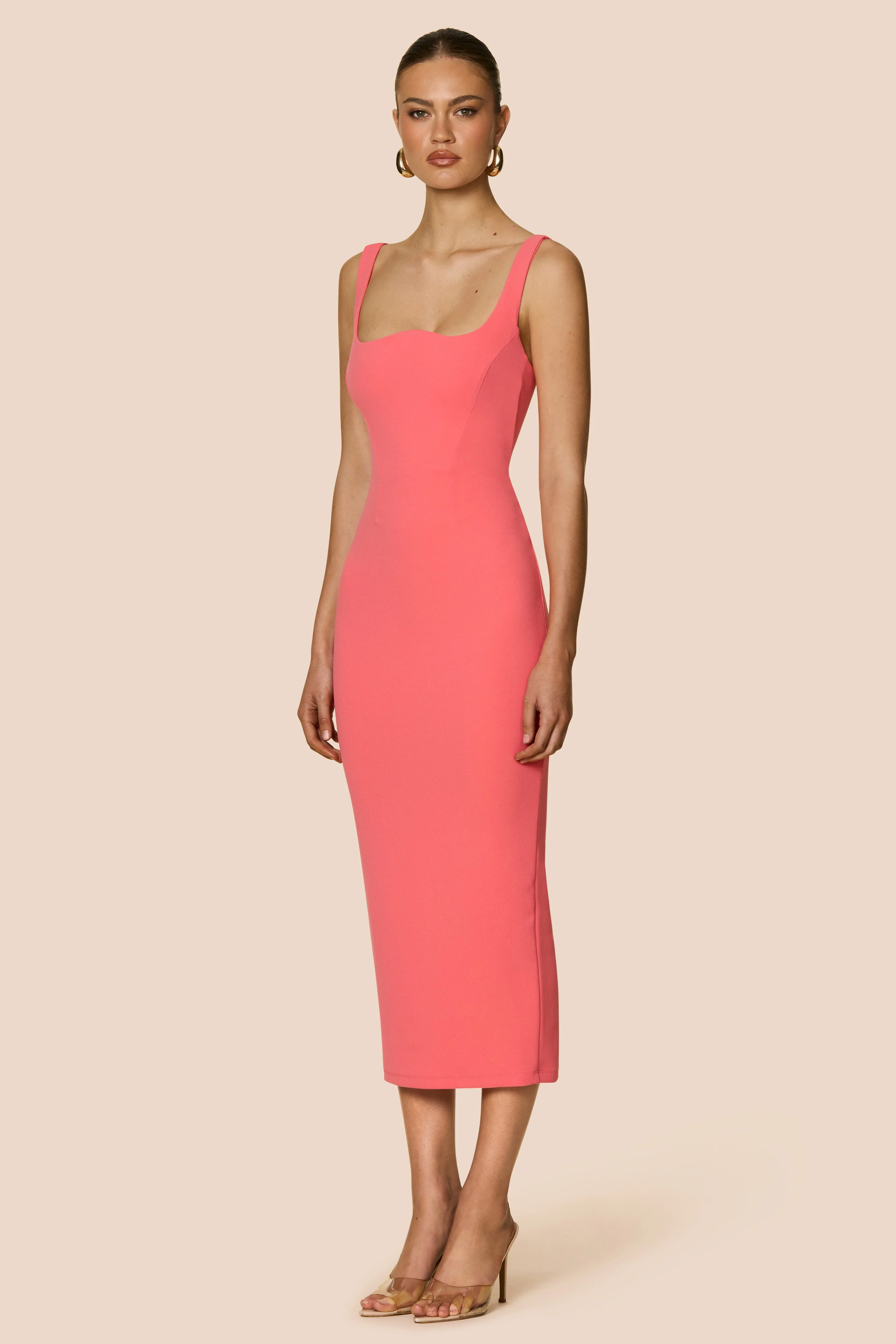 Nookie Elle Midi Dress - Pink - Image 3