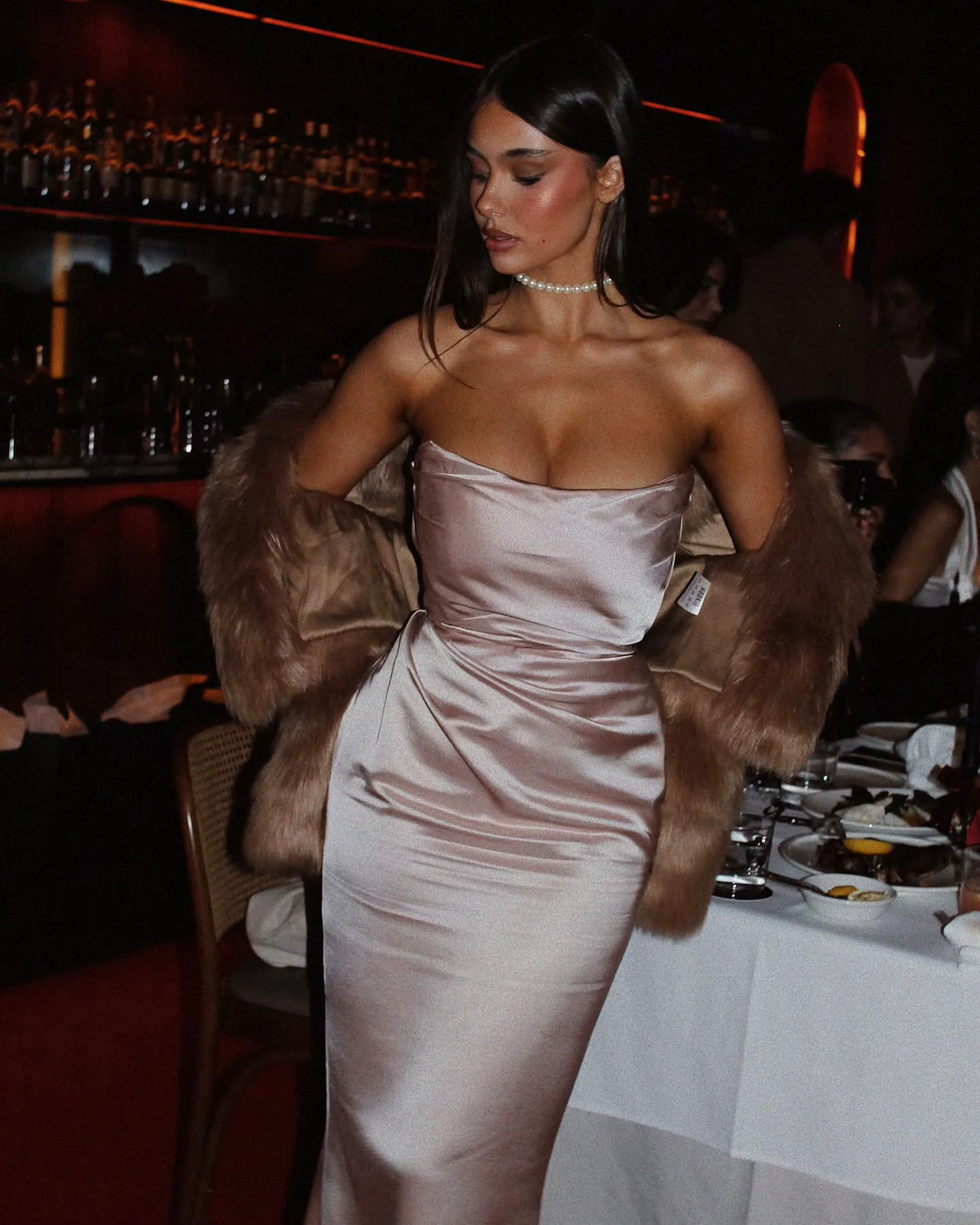Nookie Emelie Strapless Gown - Nude - Image 4