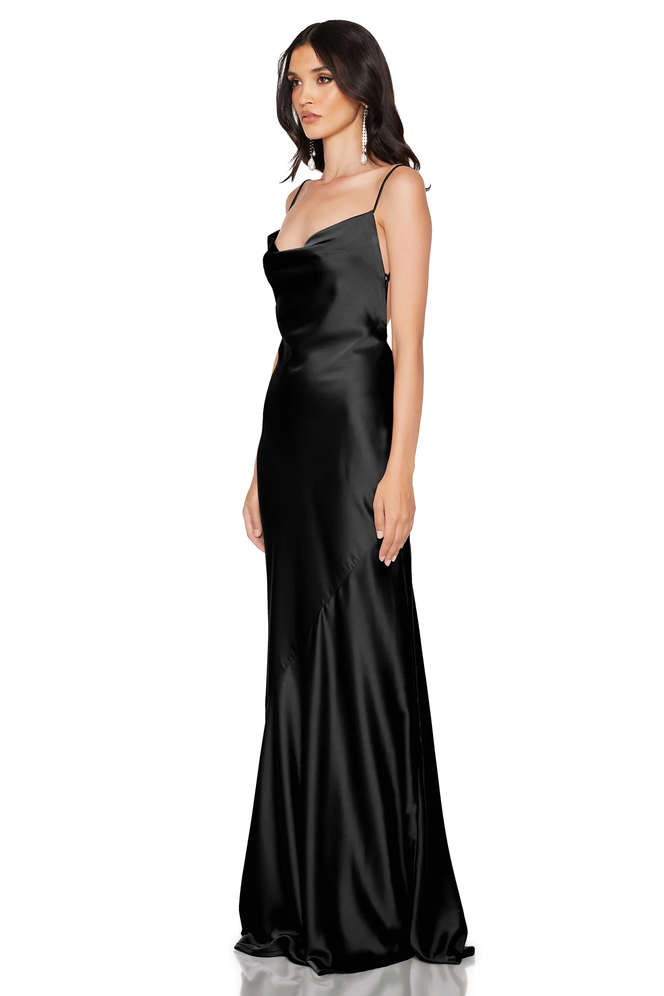 Nookie Entice Drape Gown - Black - Image 4