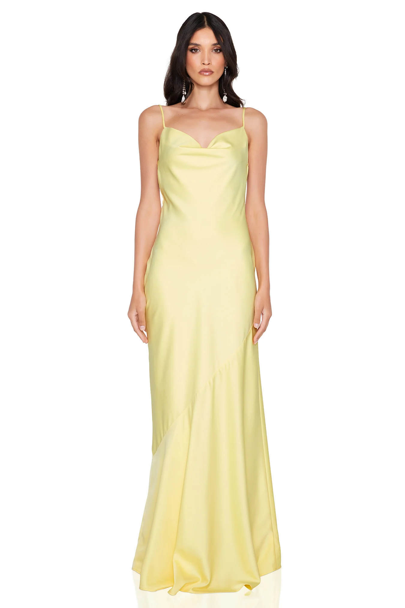 Nookie Entice Drape Gown - Lemon - Image 2