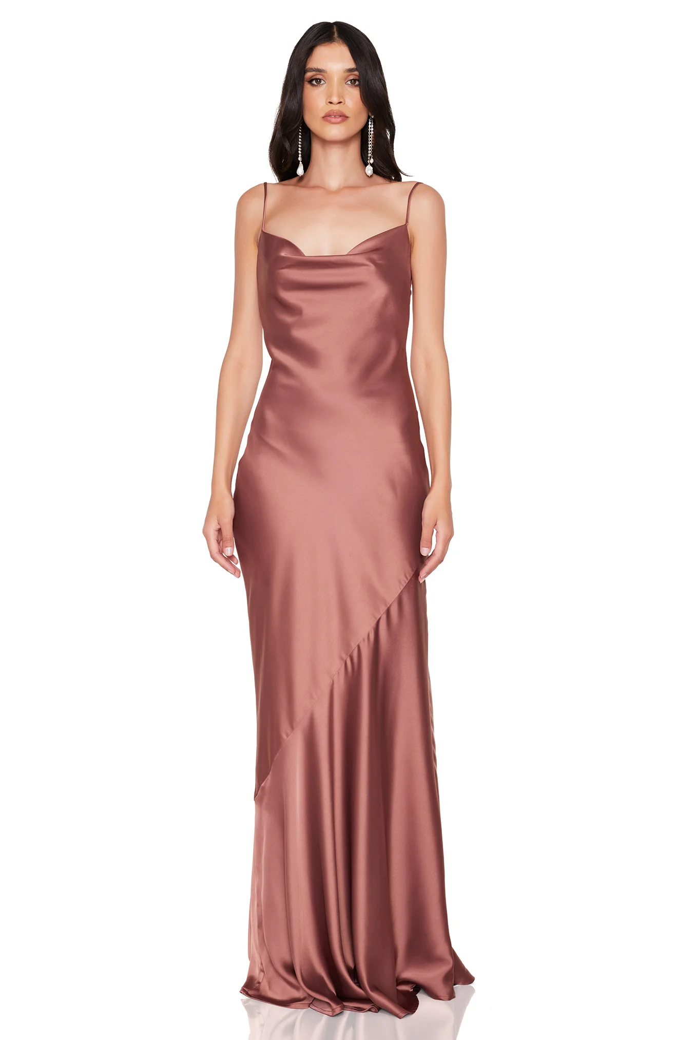 Nookie Entice Drape Gown - Mocha - Image 2