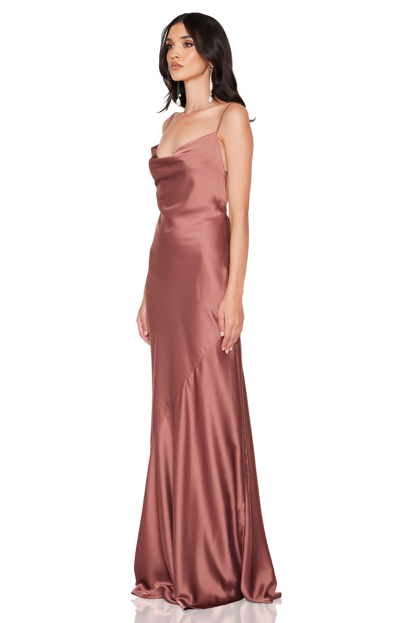 Nookie Entice Drape Gown - Mocha - Image 3