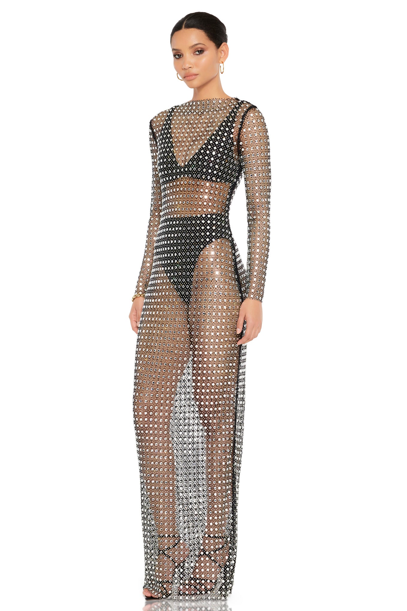 Nookie Fame Gown - Silver - Image 3