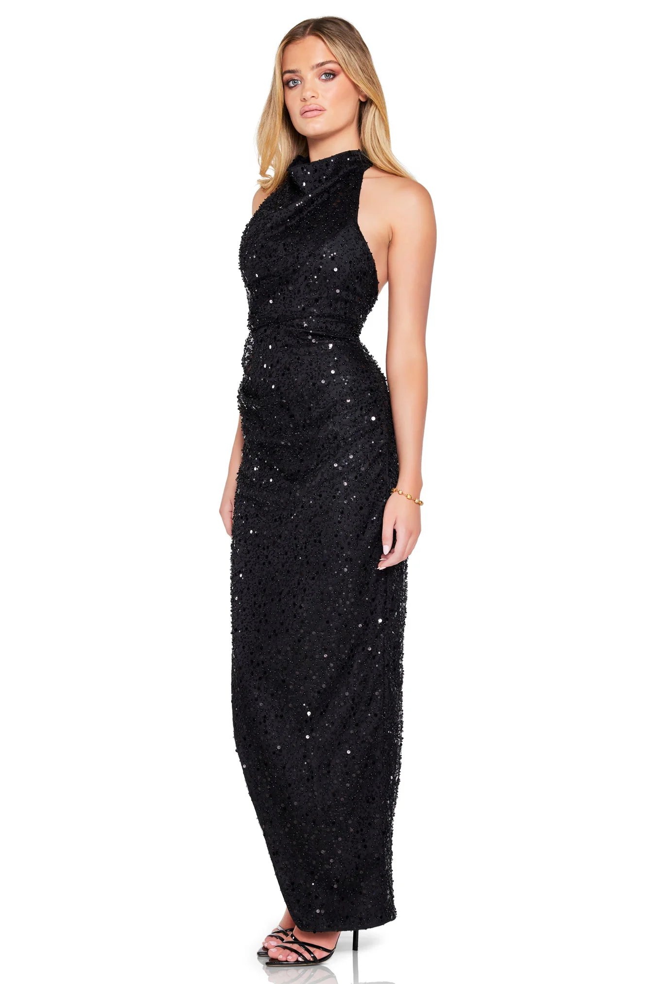 Nookie Gala Halter Gown - Black - Image 4