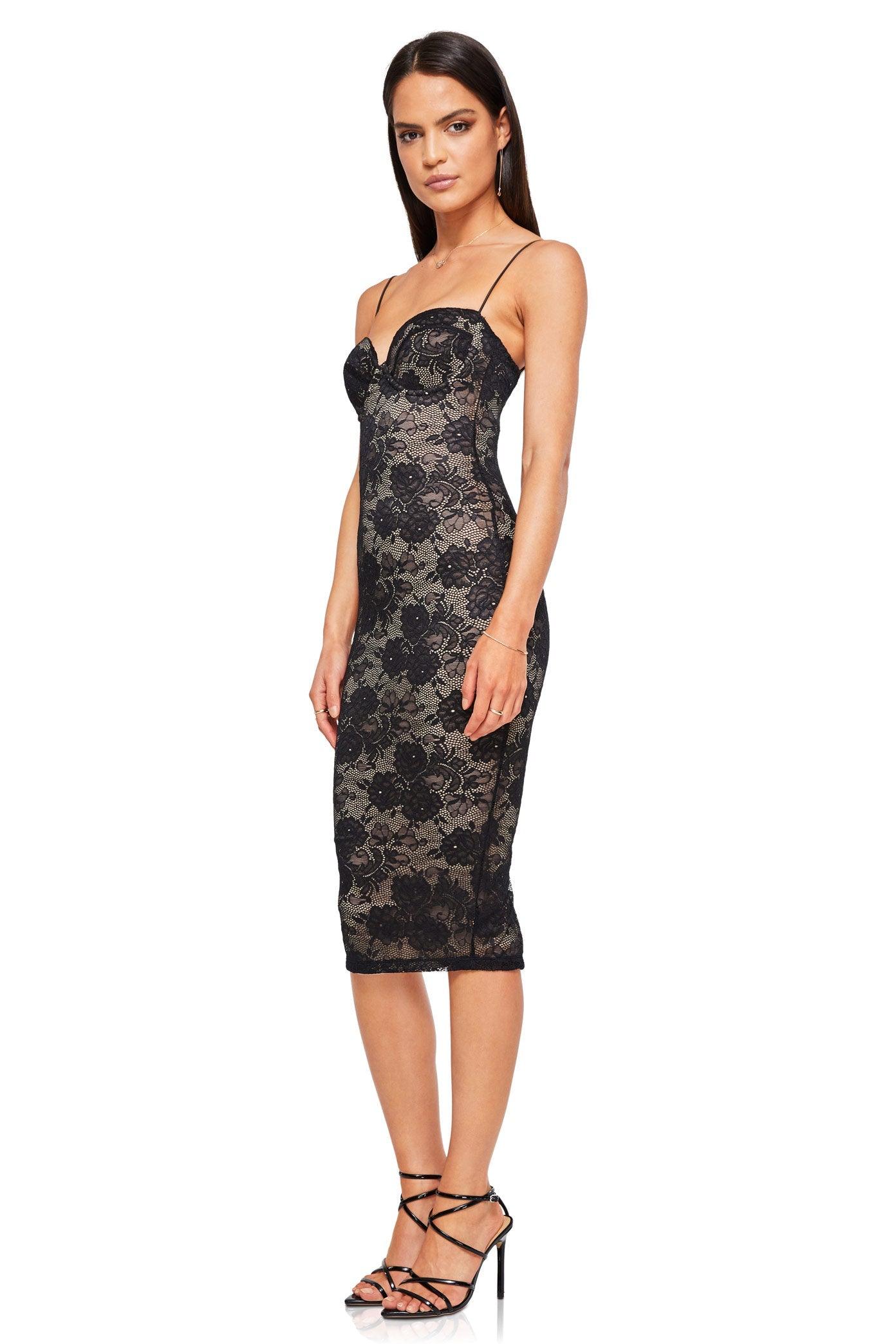 Nookie Heaven Midi Dress - Black - Image 3