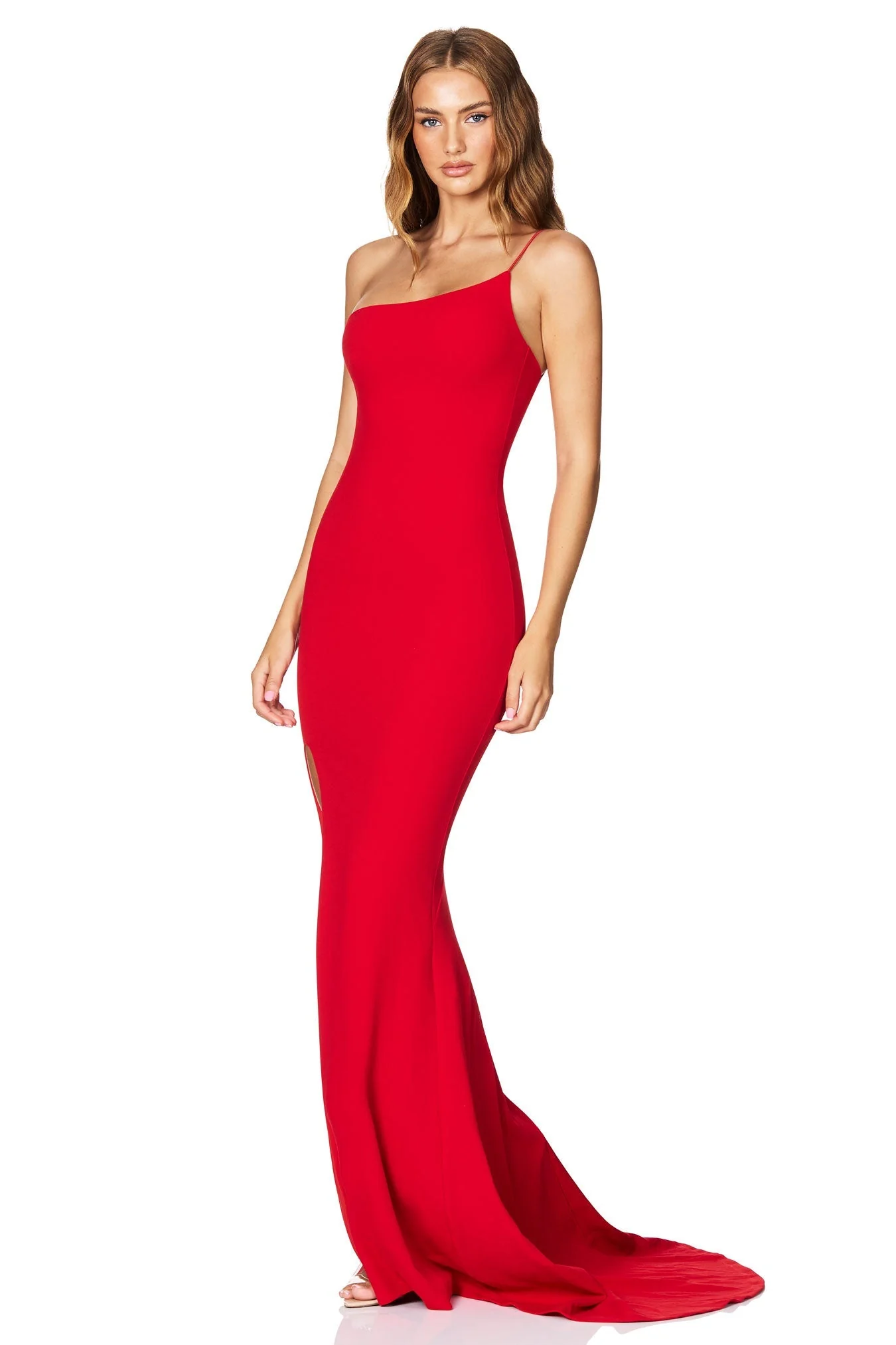 Nookie Jasmine One Shoulder Gown - Red - Image 4