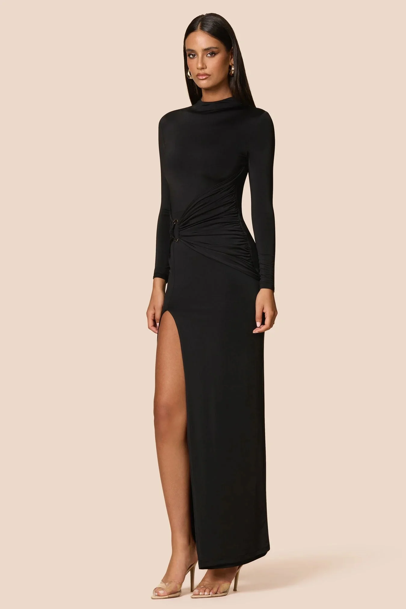 Nookie Kaia Long Sleeve Maxi Dress - Black - Image 2