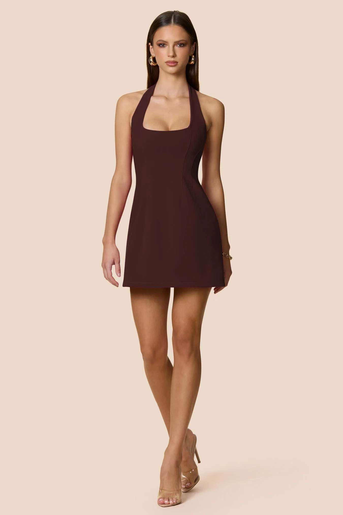 Nookie Kayla Mini Dress - Cocoa - Image 4