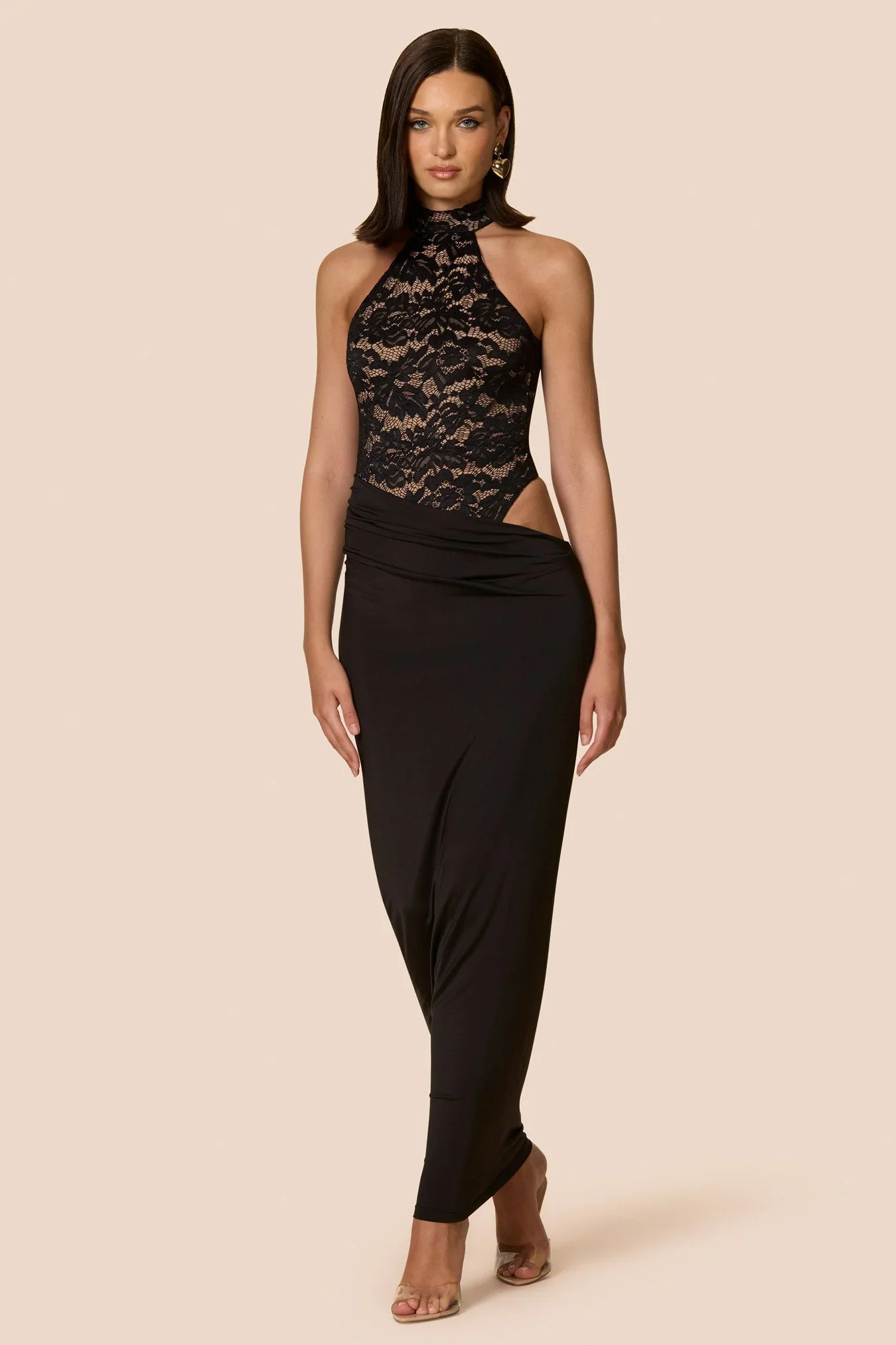 Nookie Lennox Bodysuit Maxi Dress - Black - Image 4