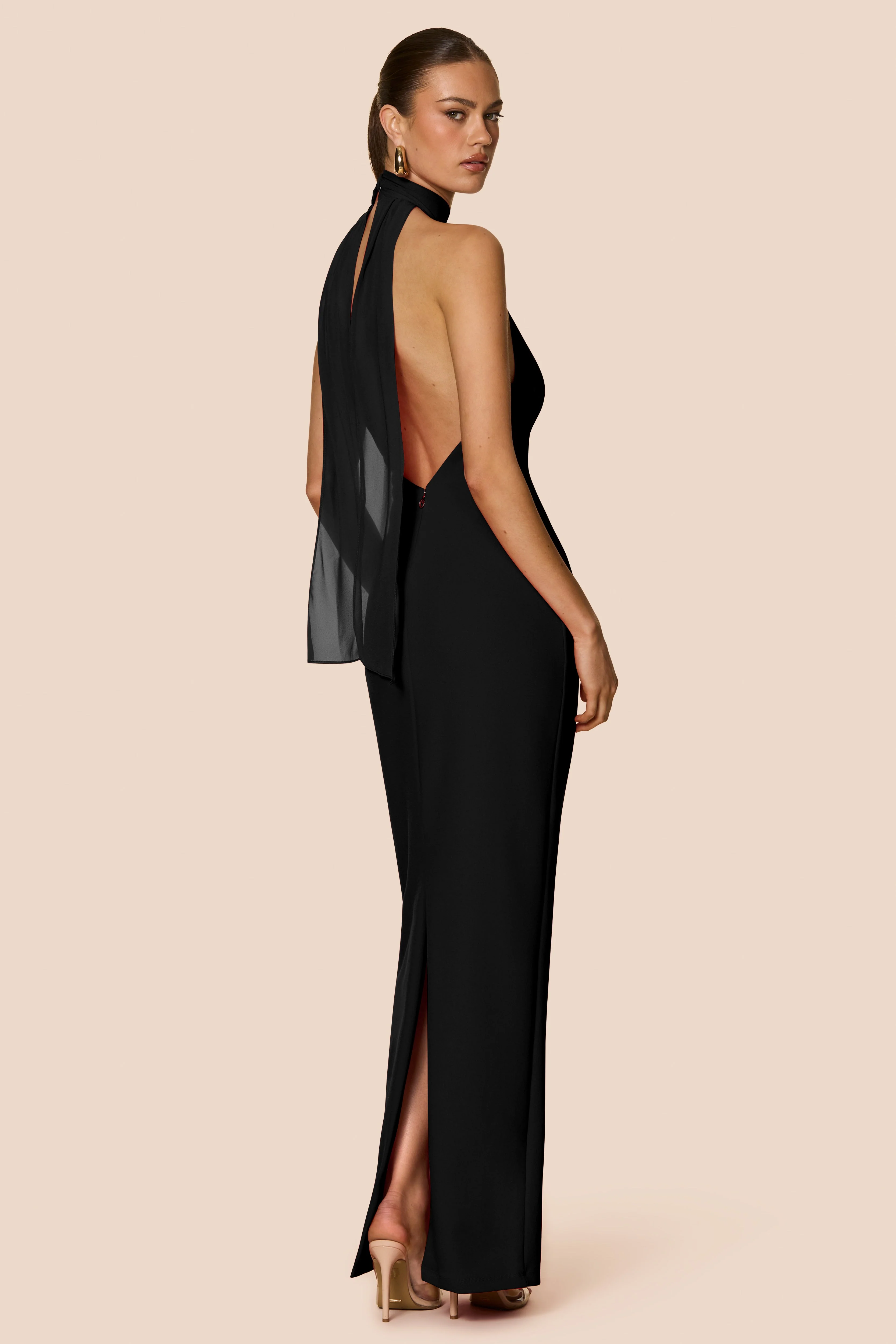 Nookie Martini Halter Gown - Black - Image 3