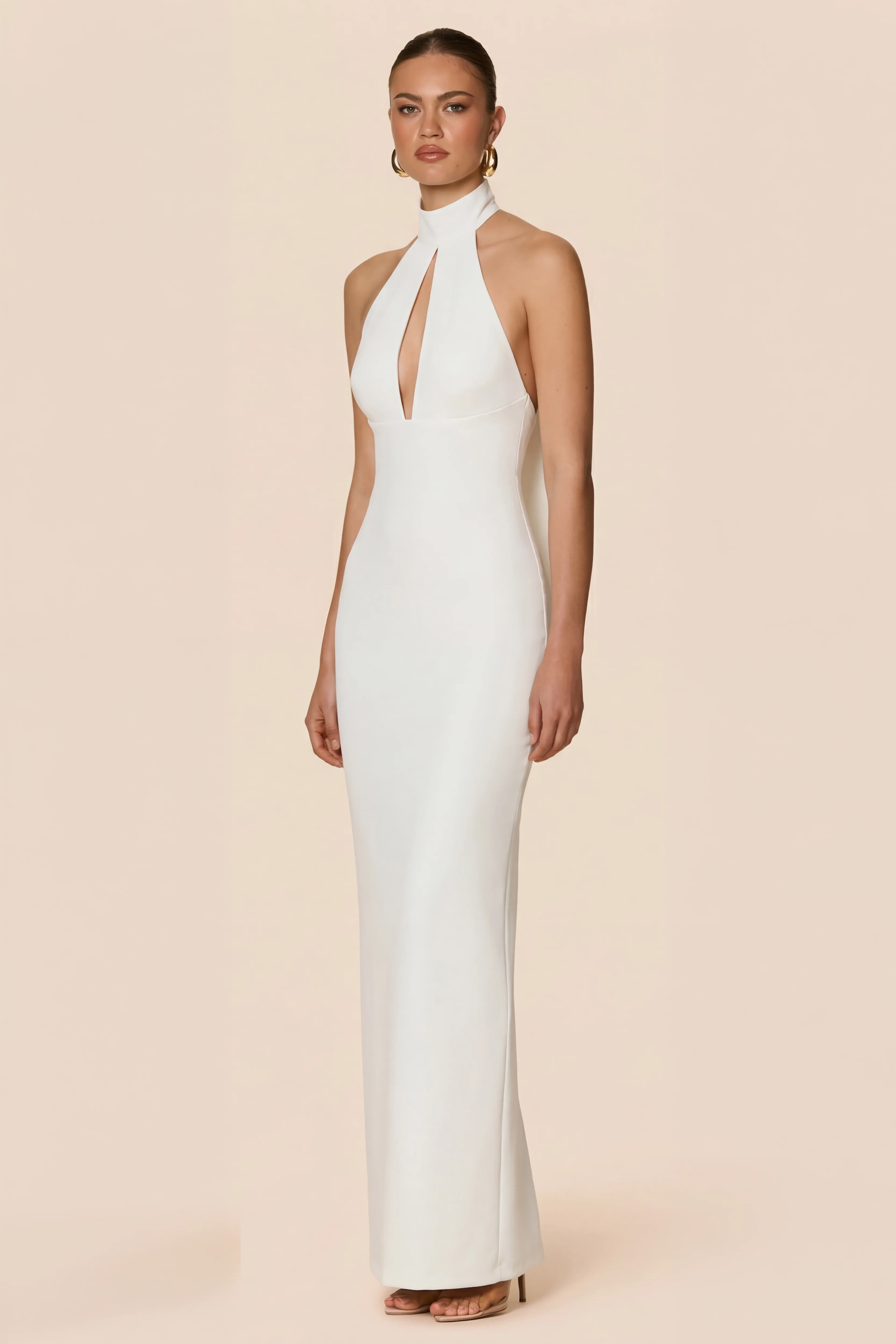 Nookie Martini Halter Gown - Ivory - Image 3