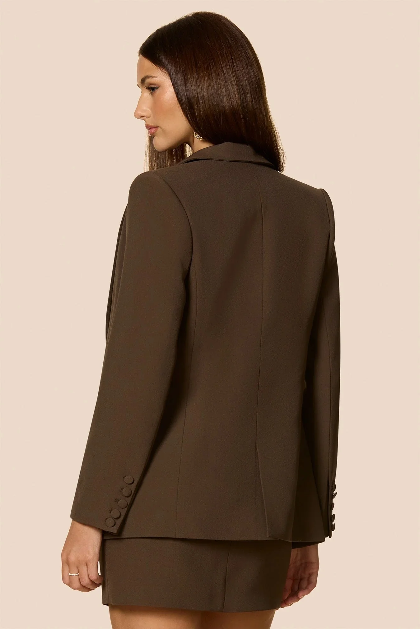 Nookie Monde Blazer - Chocolate - Image 2