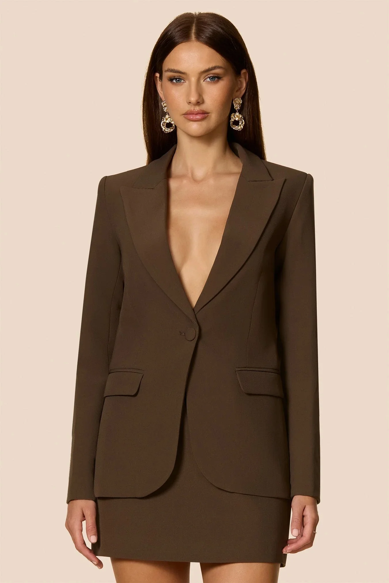 Nookie Monde Blazer - Chocolate - Image 3