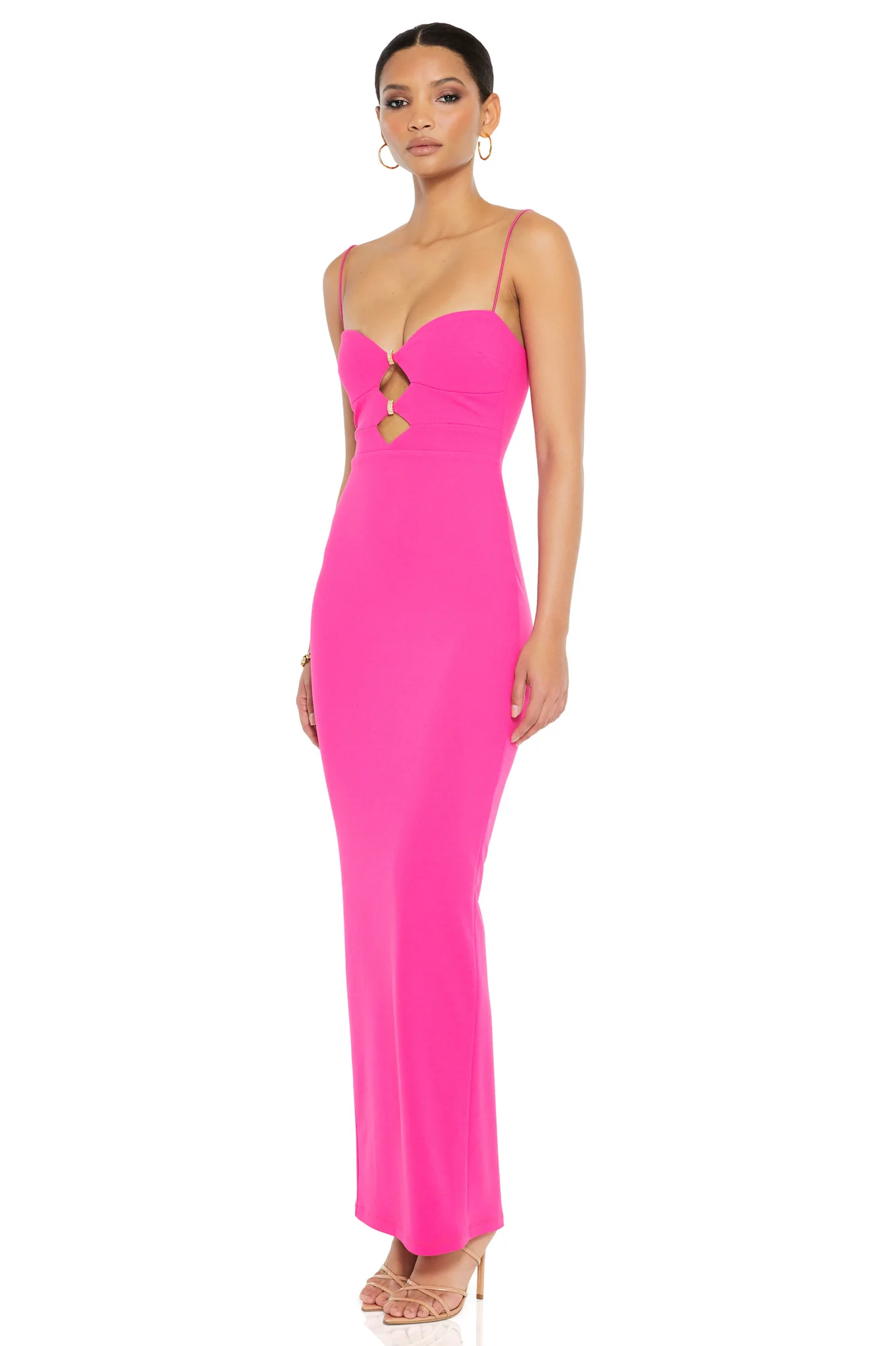 Nookie Muse Maxi Dress - Neon Pink - Image 3