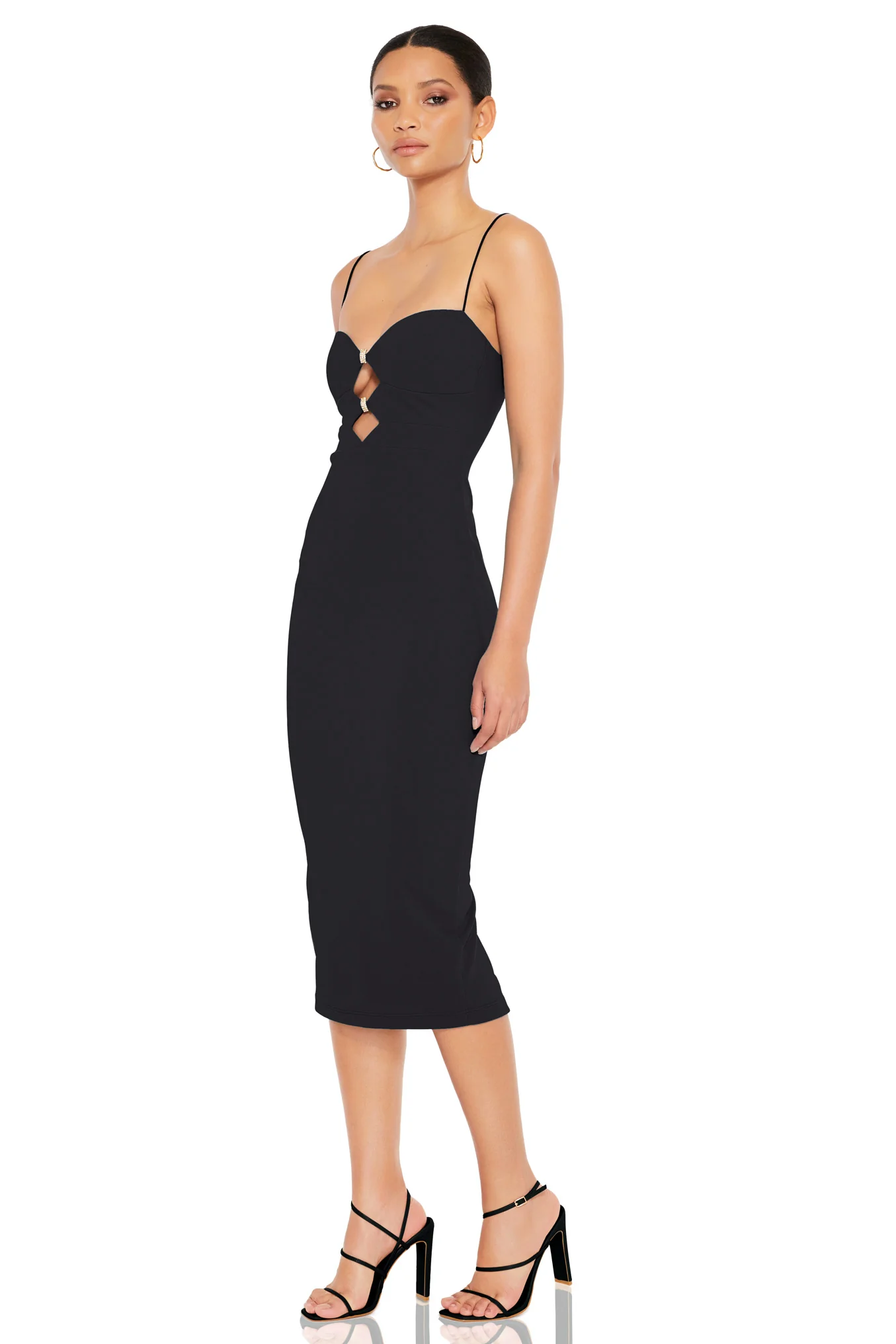 Nookie Muse Midi Dress - Black - Image 3