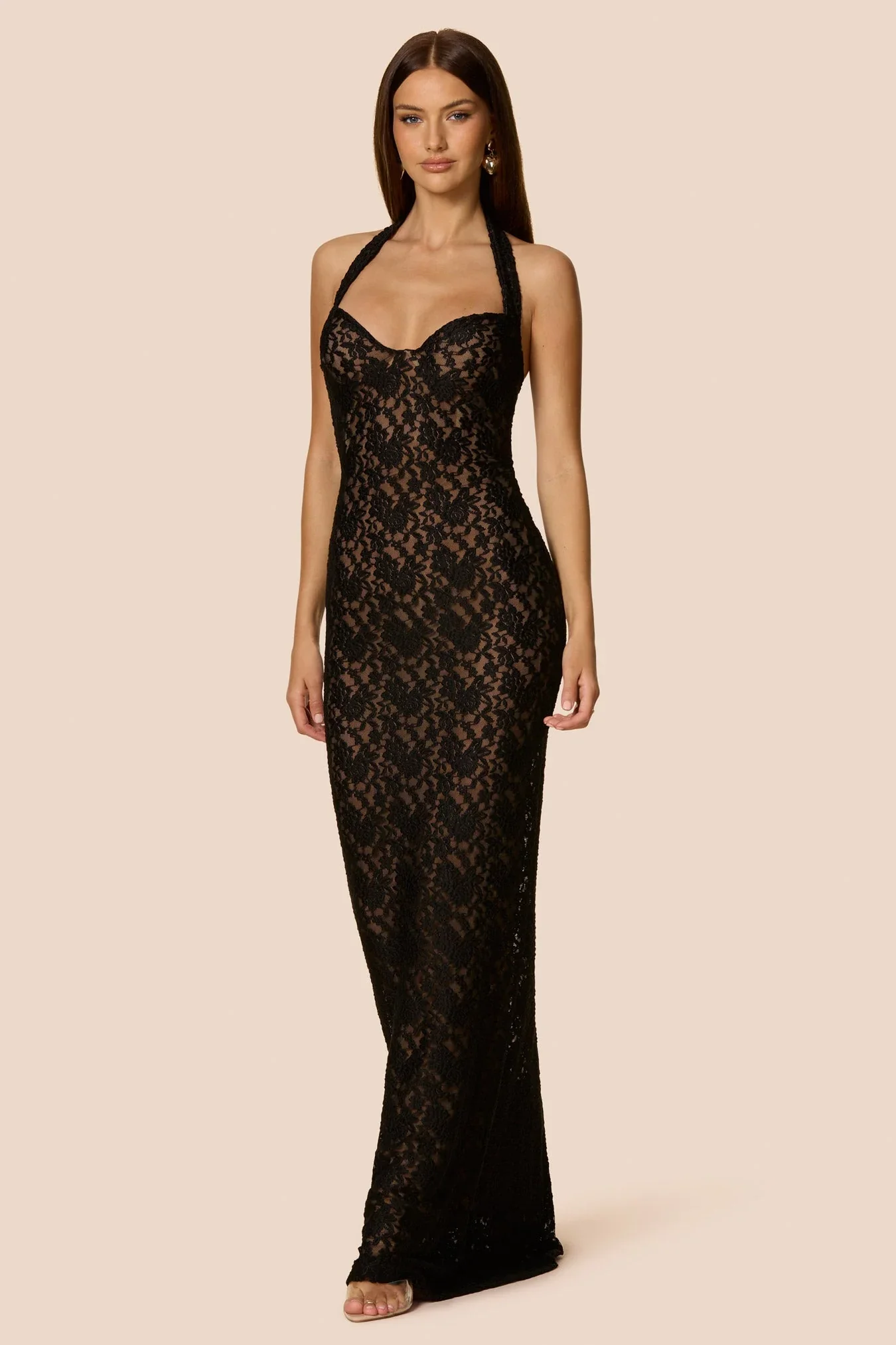 Nookie Mystique Halter Gown - Black - Image 4