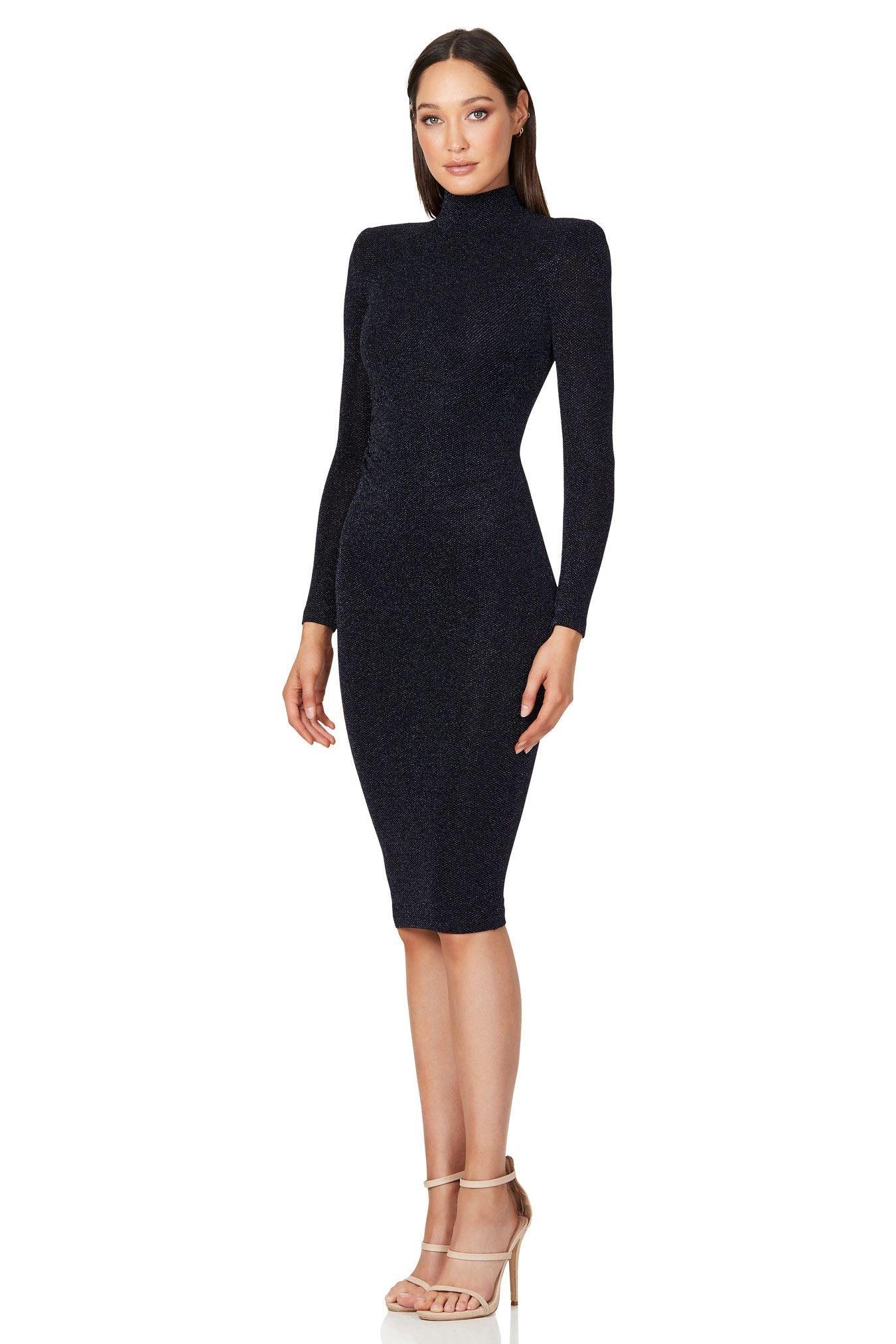 Nookie Nova Midi Dress - Gunmetal - Image 3