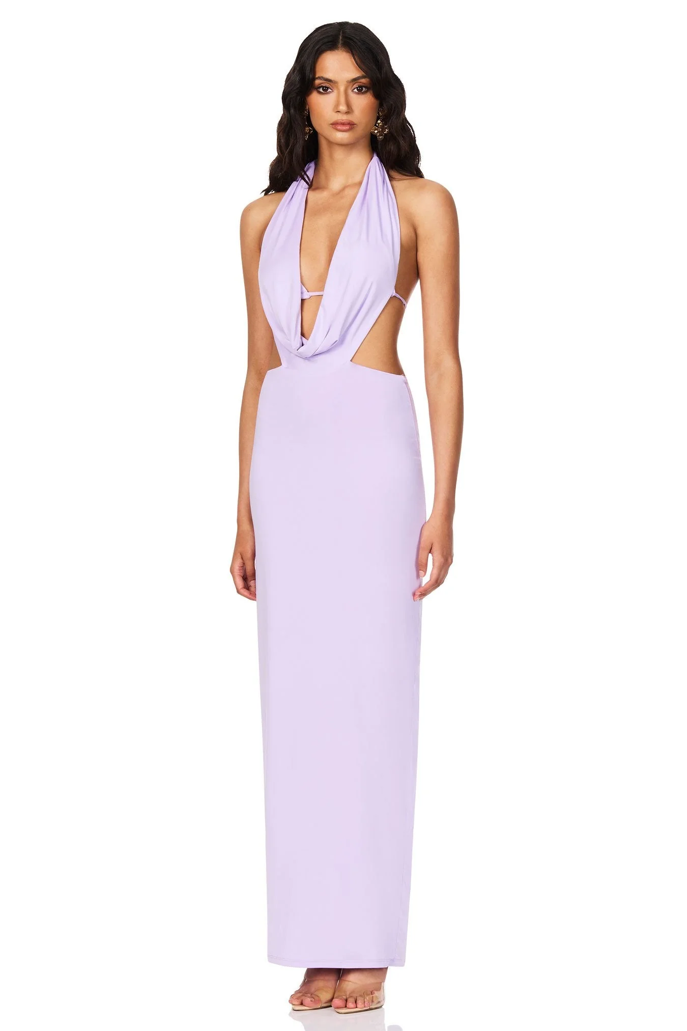 Nookie Olivia Drape Dress - Lilac - Image 3