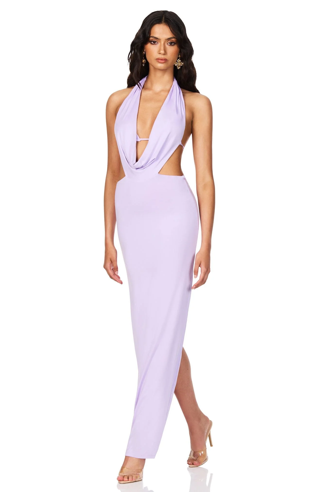 Nookie Olivia Drape Dress - Lilac - Image 4