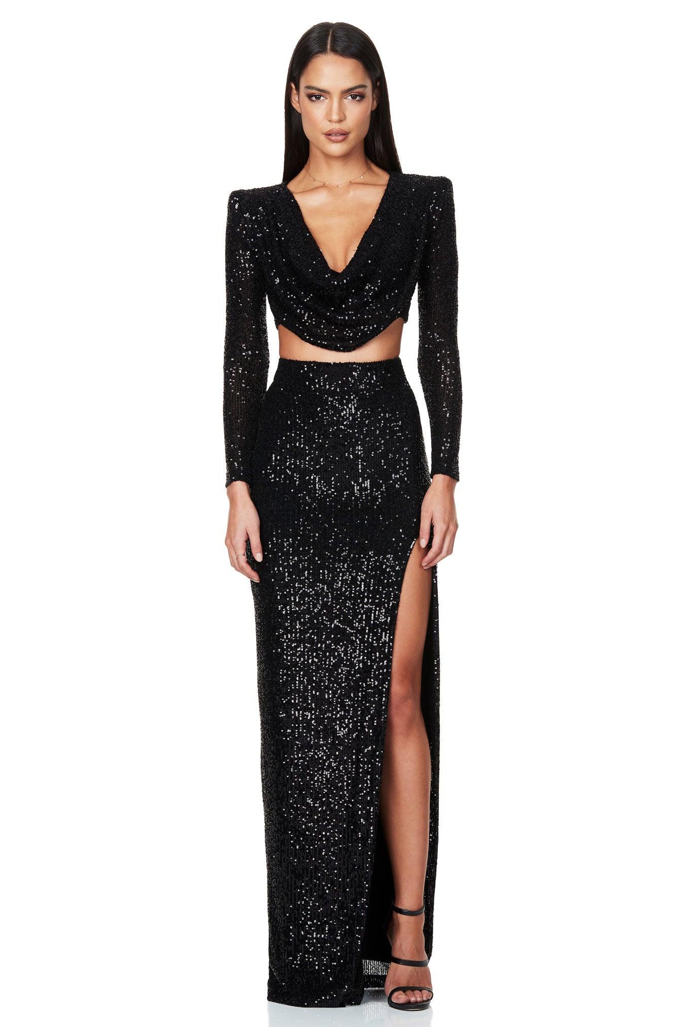 Nookie Pandora Long Sleeve Crop - Black - Image 5