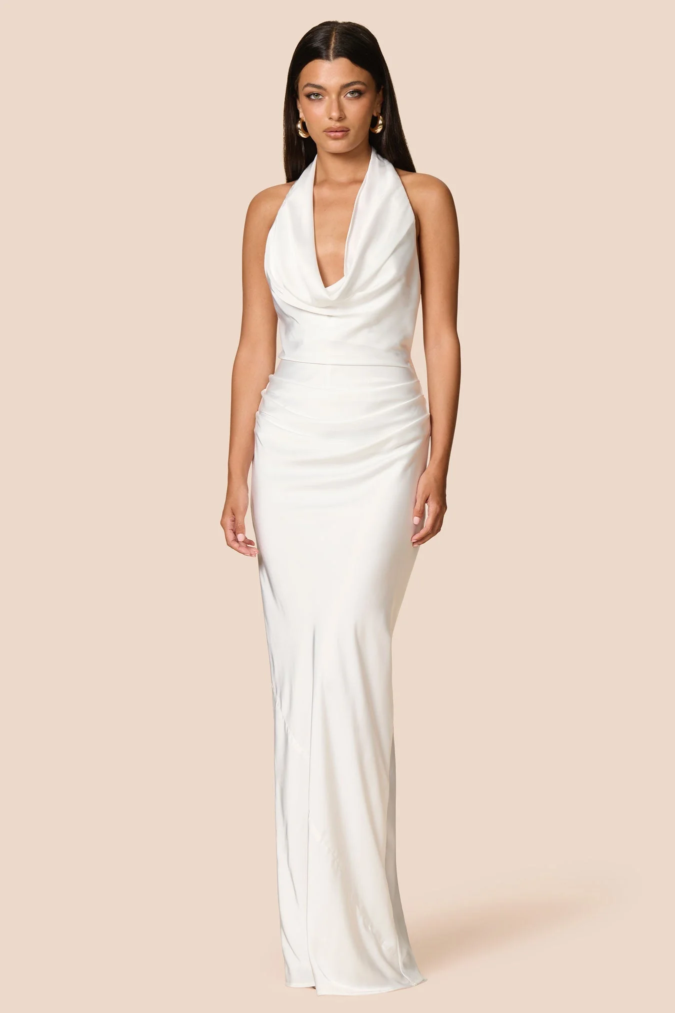 Nookie Penelope Drape Gown -  Ivory - Image 3