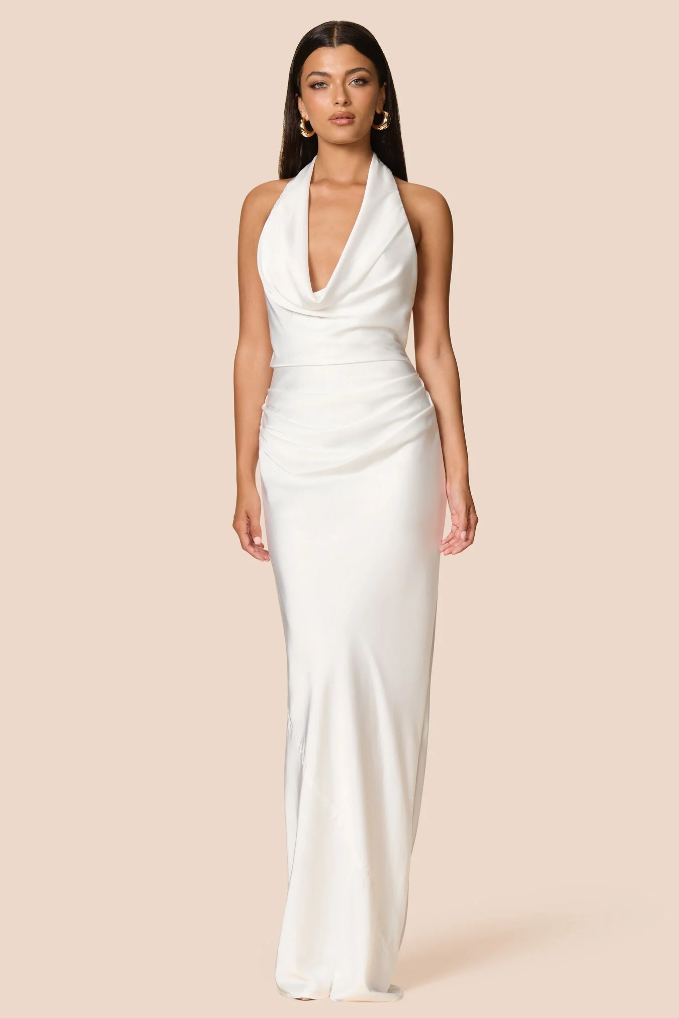 Nookie Penelope Drape Gown -  Ivory - Image 4