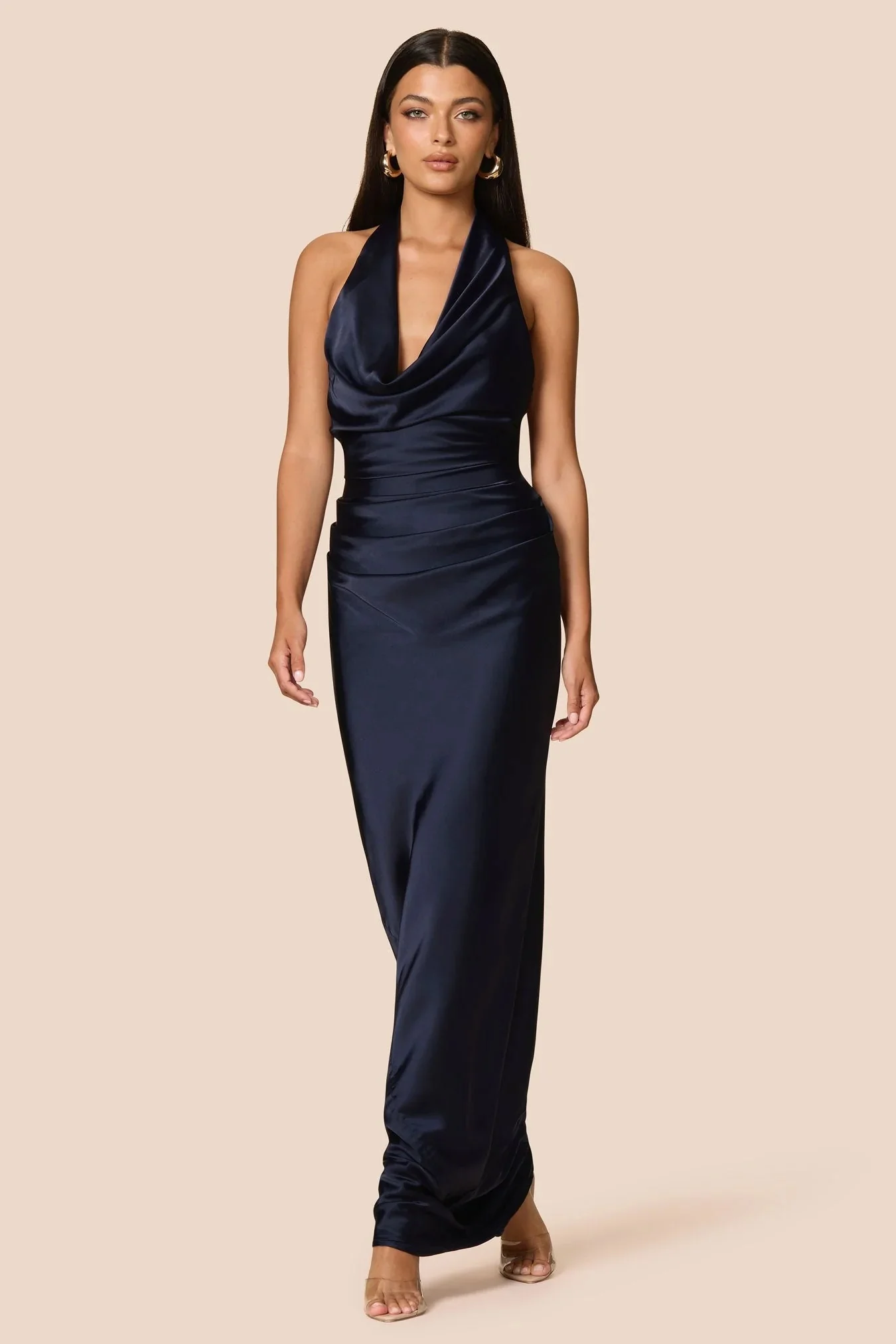 Nookie Penelope Drape Gown - Twilight - Image 3