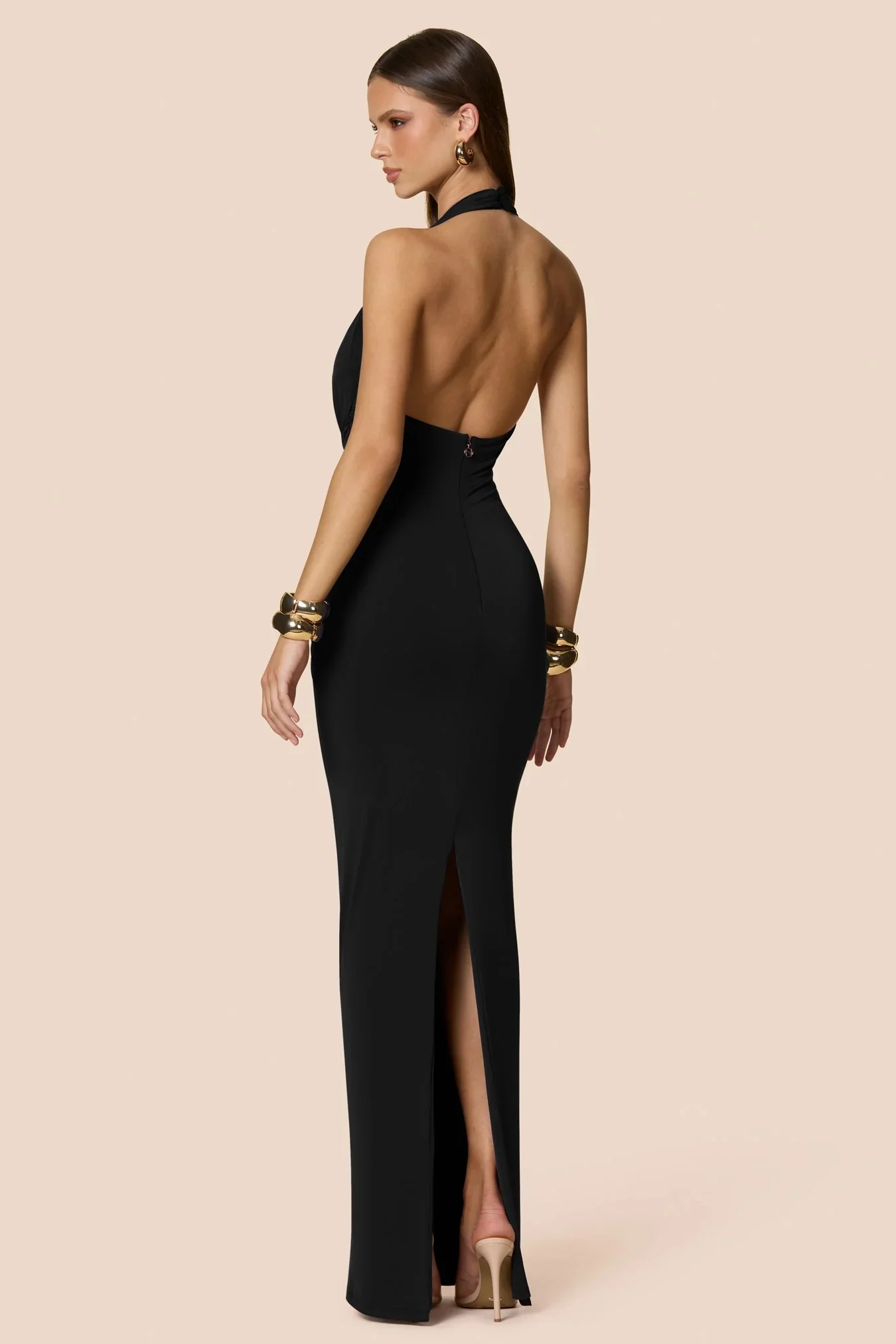 Nookie Portia Halter Maxi Dress - Black - Image 2