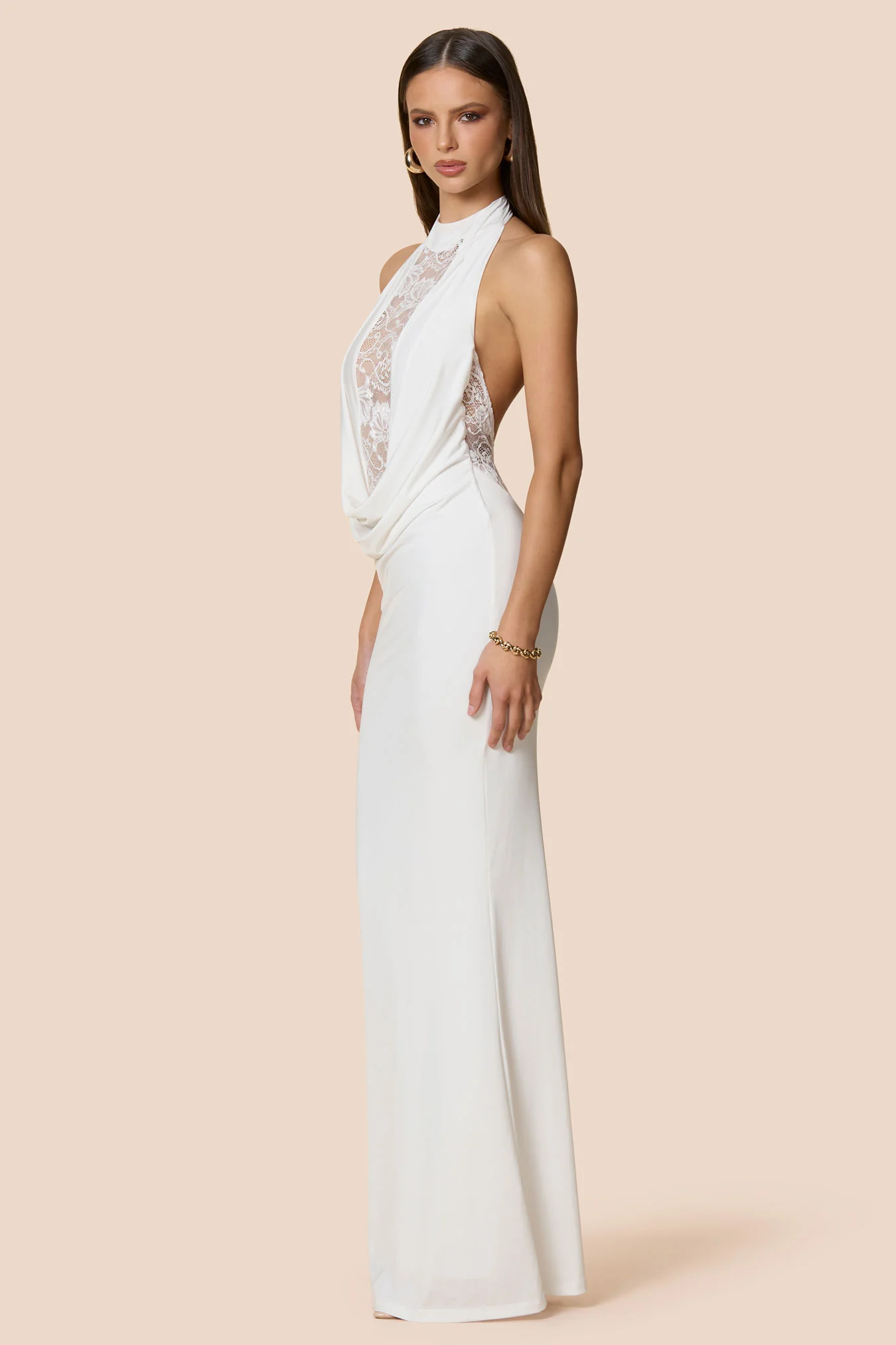 Nookie Rhianna Halter Gown - Ivory - Image 3