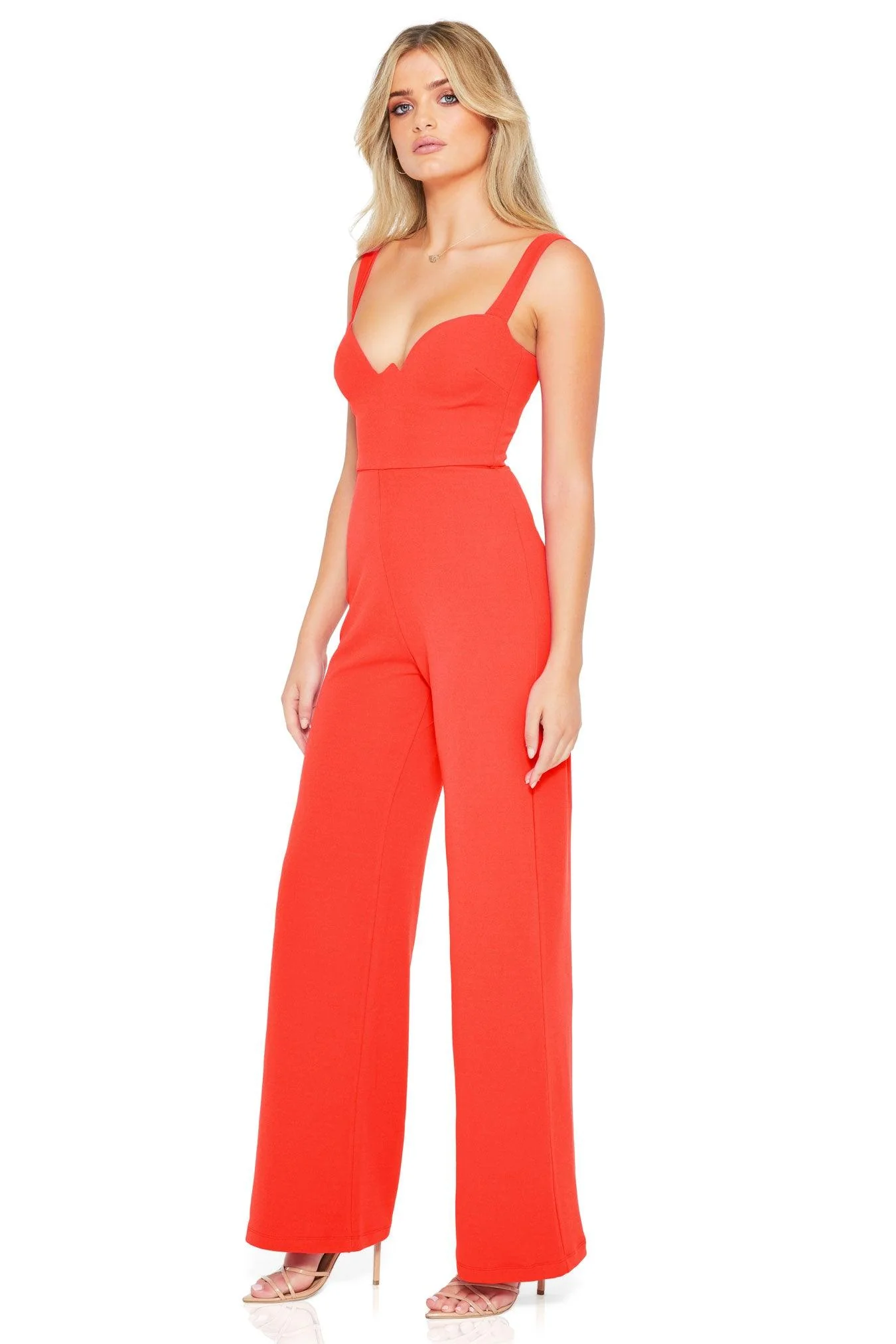 Nookie Romance Jumpsuit - Red - Image 3