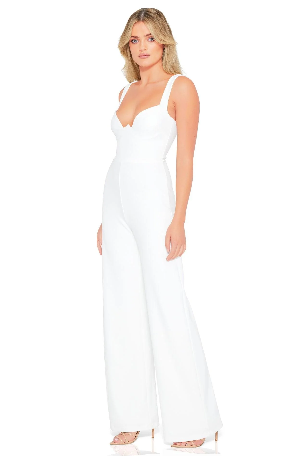 Nookie Romance Jumpsuit - White - Image 3