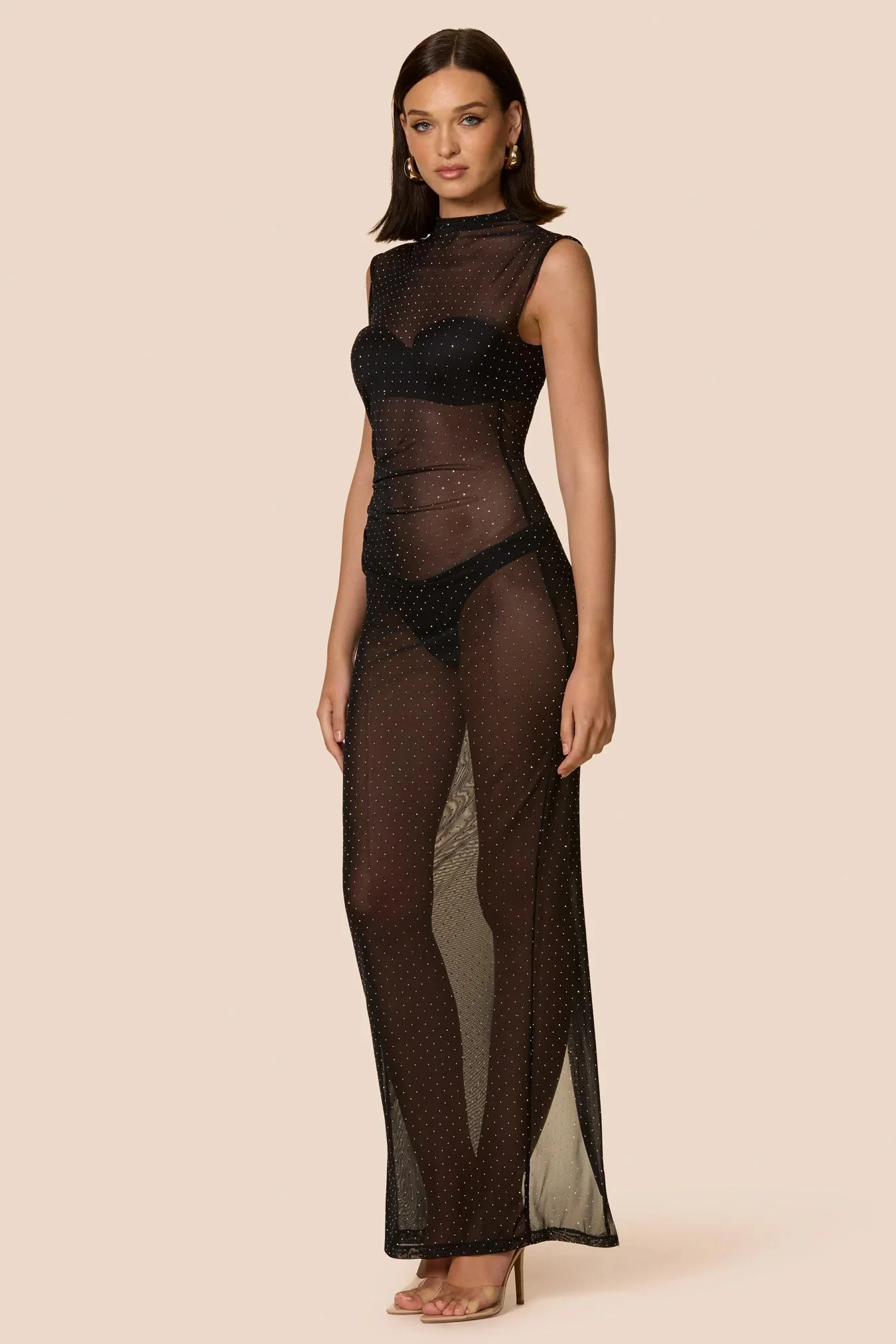 Nookie Romee Maxi Dress - Black - Image 3