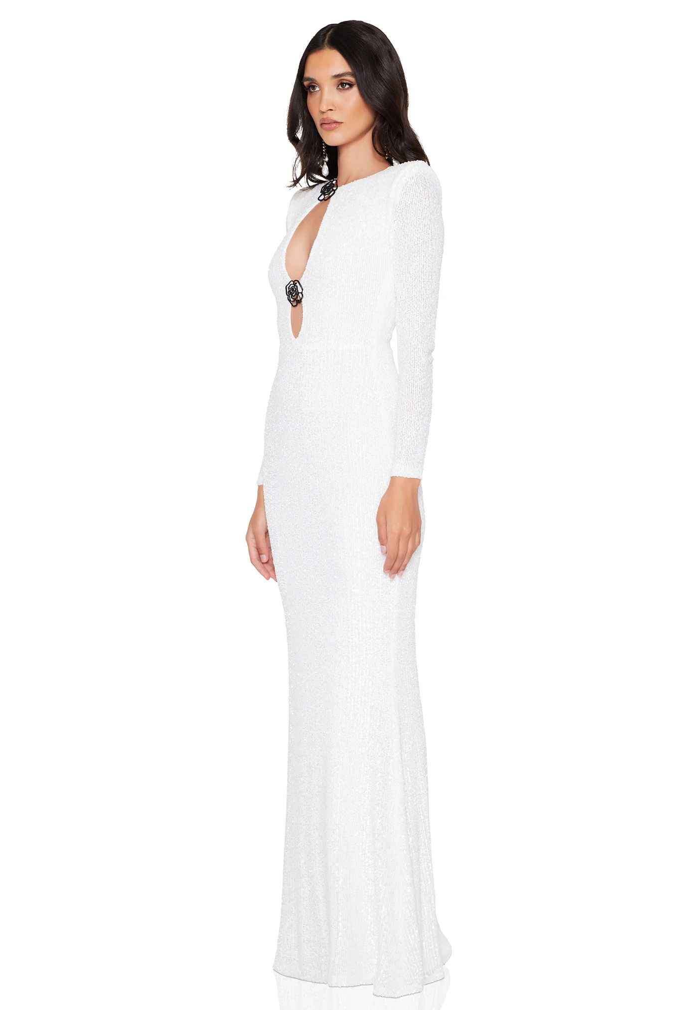 Nookie Rosalia LS Gown - Crystal - Image 4