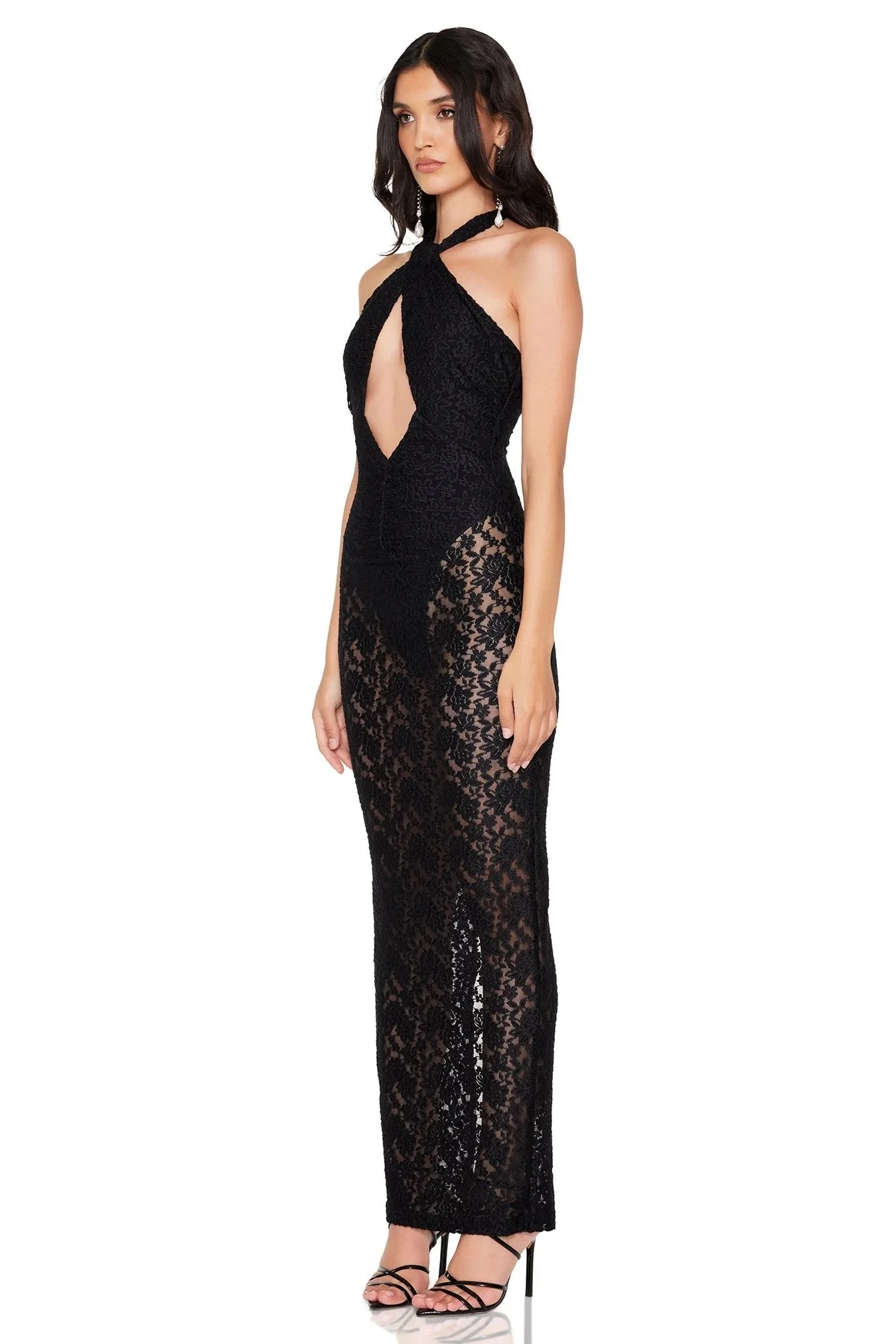 Nookie Roxana Halter Gown - Unlined Black - Image 4