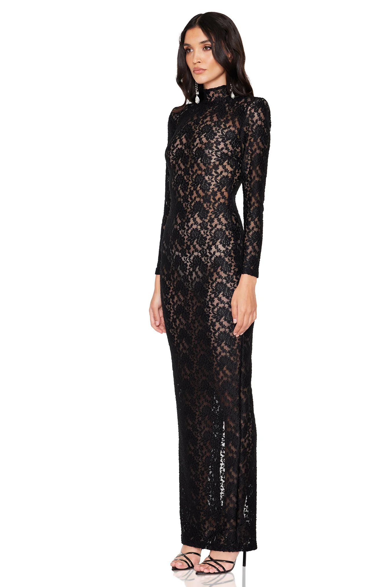 Nookie Roxana Long Sleeve Gown - Black - Image 4