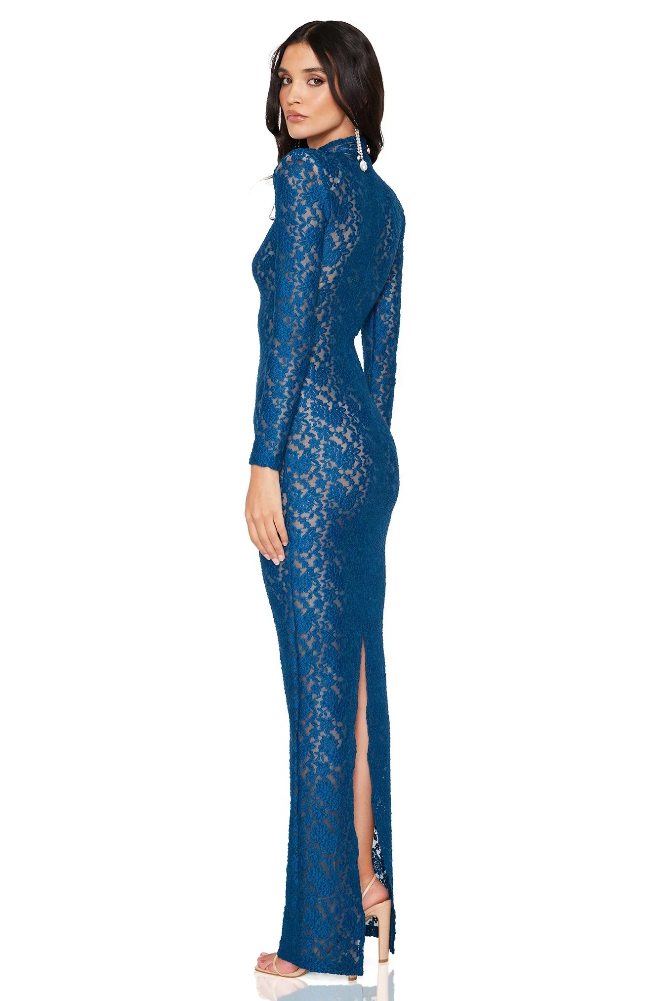 Nookie Roxana Long Sleeve Gown - Teal - Image 2