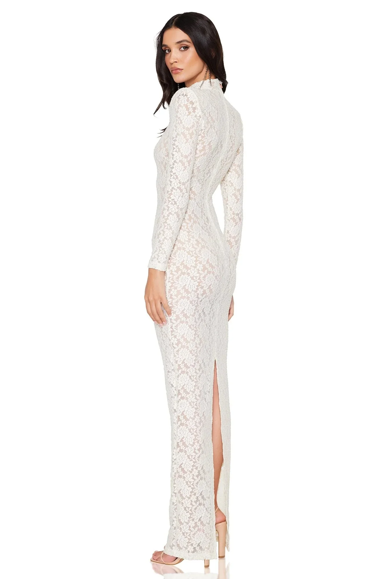 Nookie Roxana Long Sleeve Gown - Ivory - Image 2