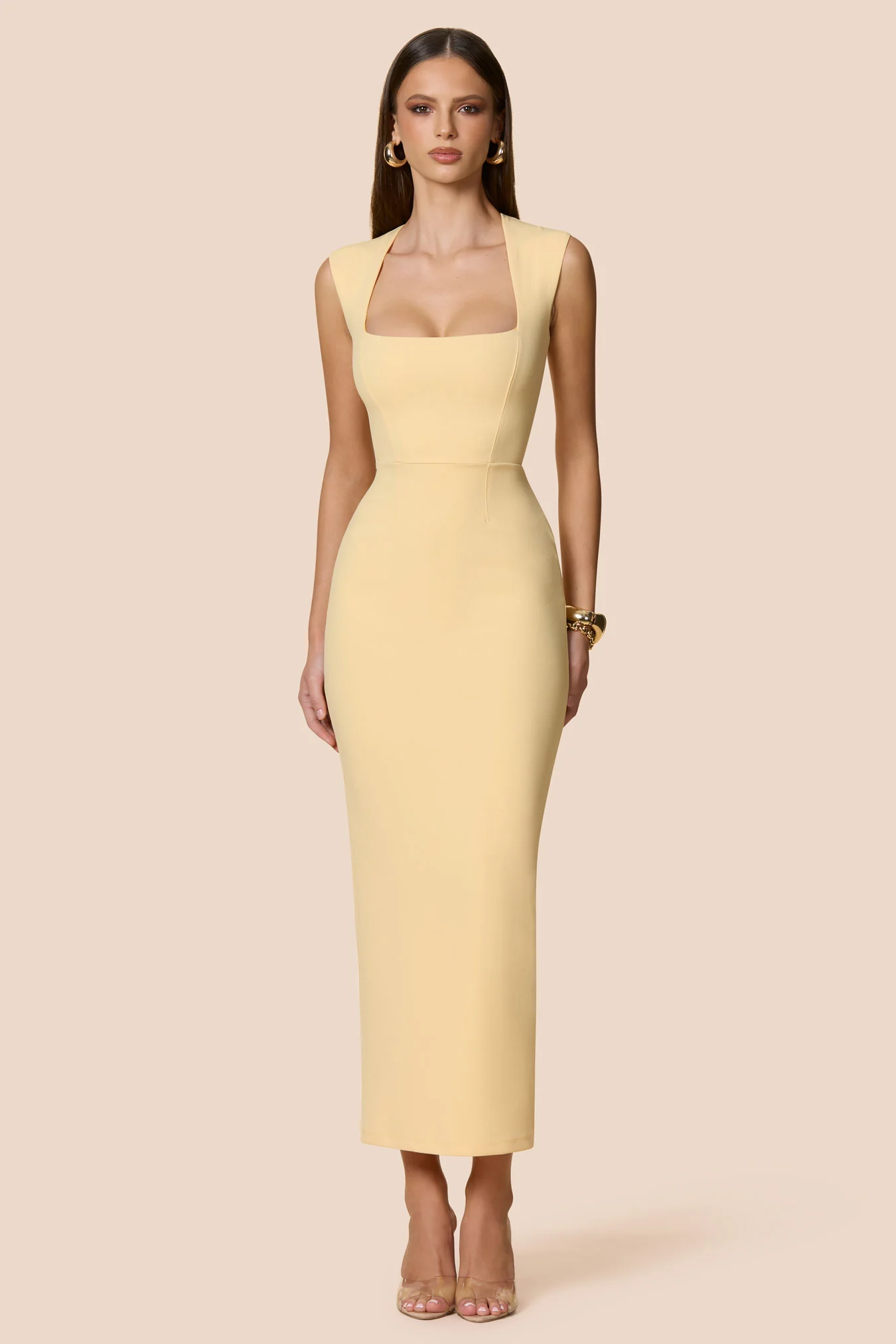 Nookie Savannah Midi Dress - Butter