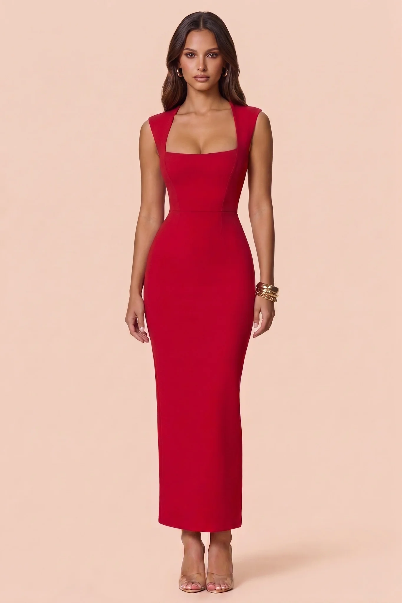 Nookie Savannah Midi Dress - Red