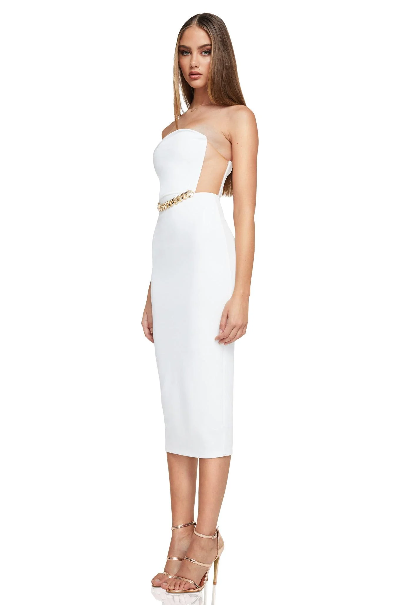Nookie Scandal Midi Dress - White - Image 2