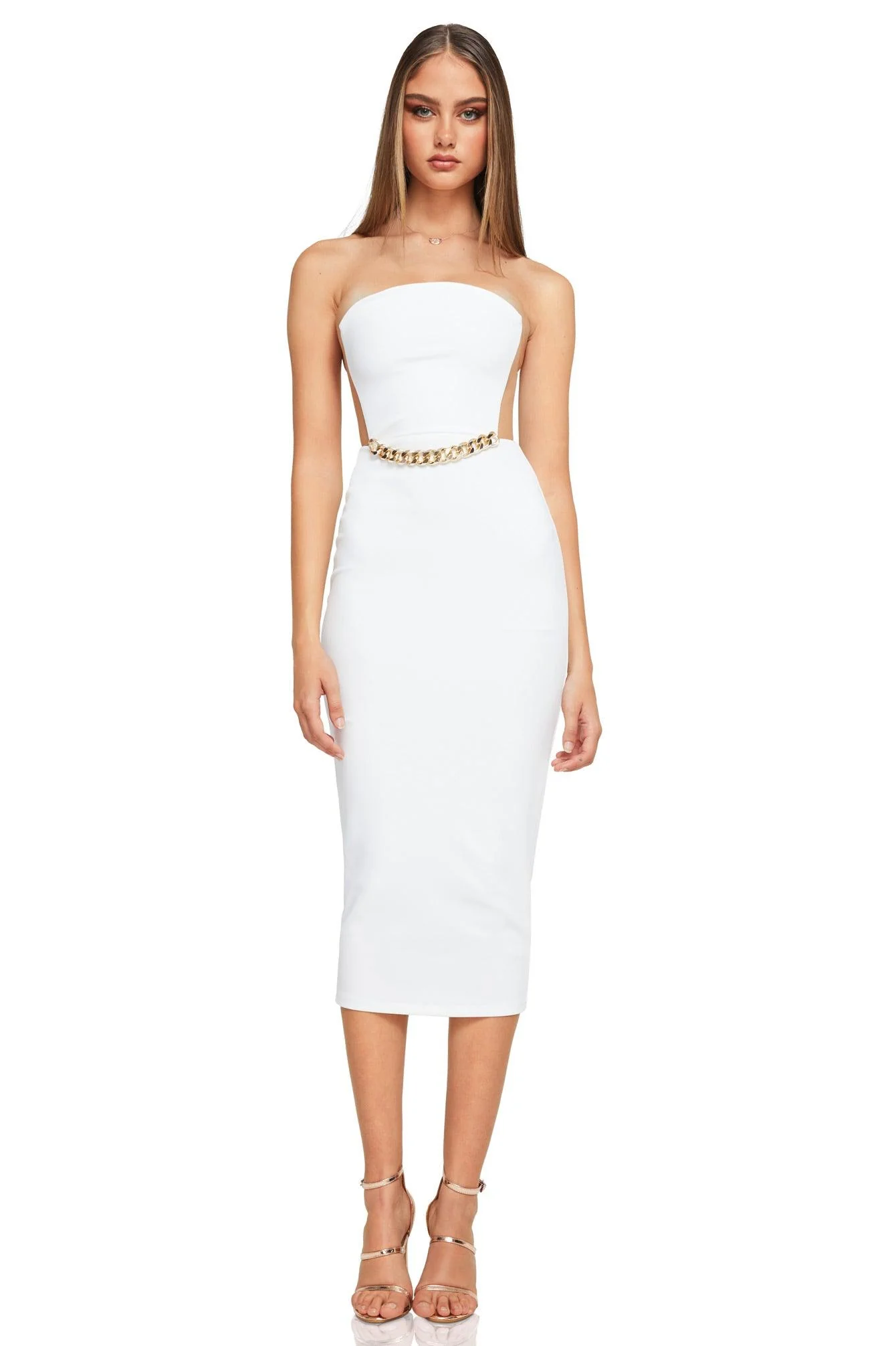 Nookie Scandal Midi Dress - White - Image 4