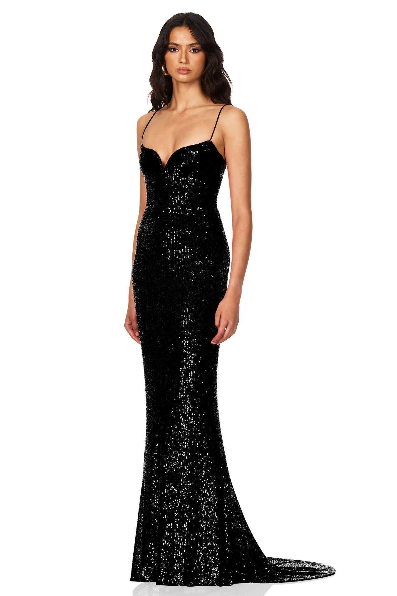 Nookie Serena Sequin Gown - Black - Image 3