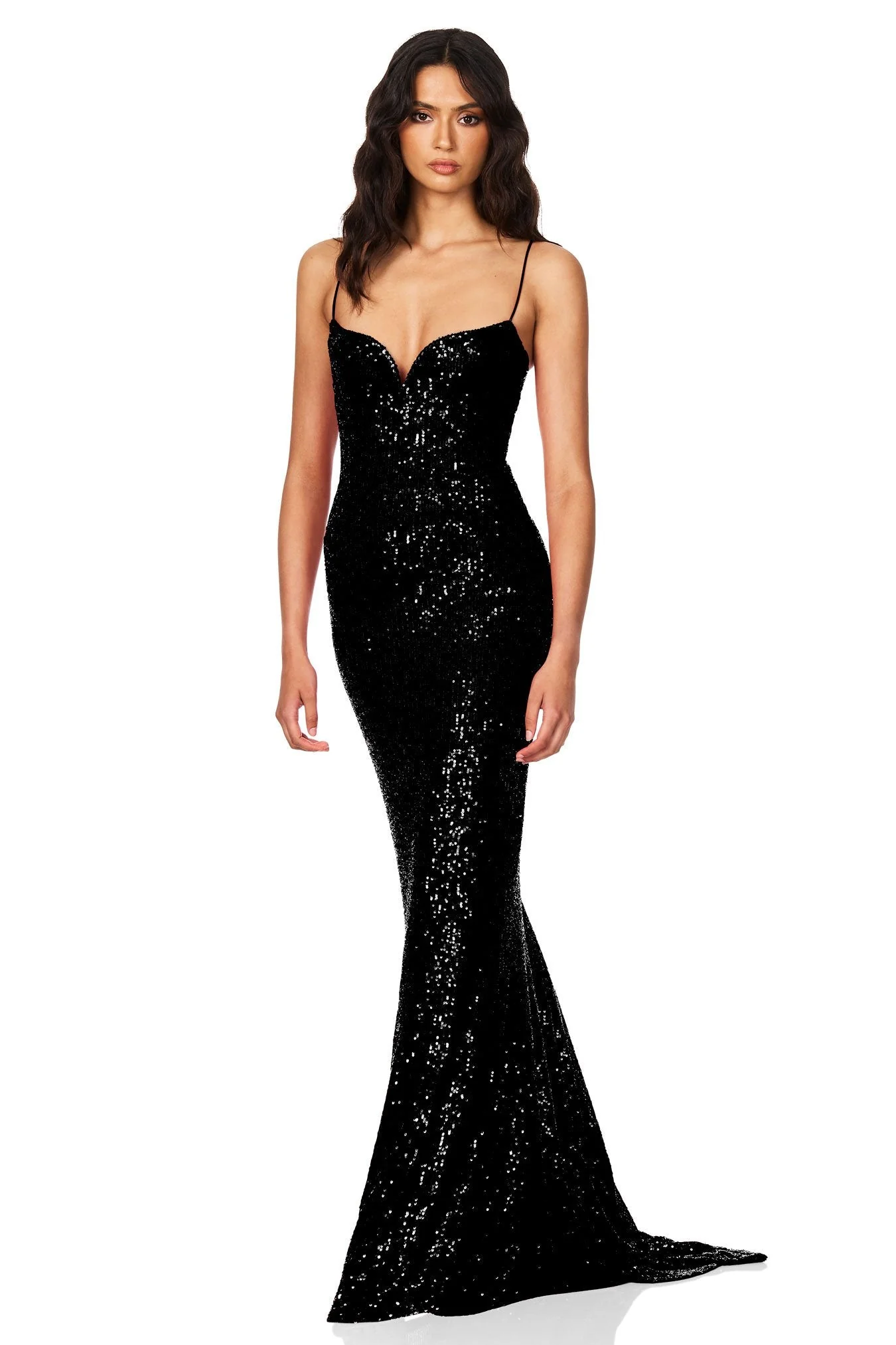 Nookie Serena Sequin Gown - Black - Image 4