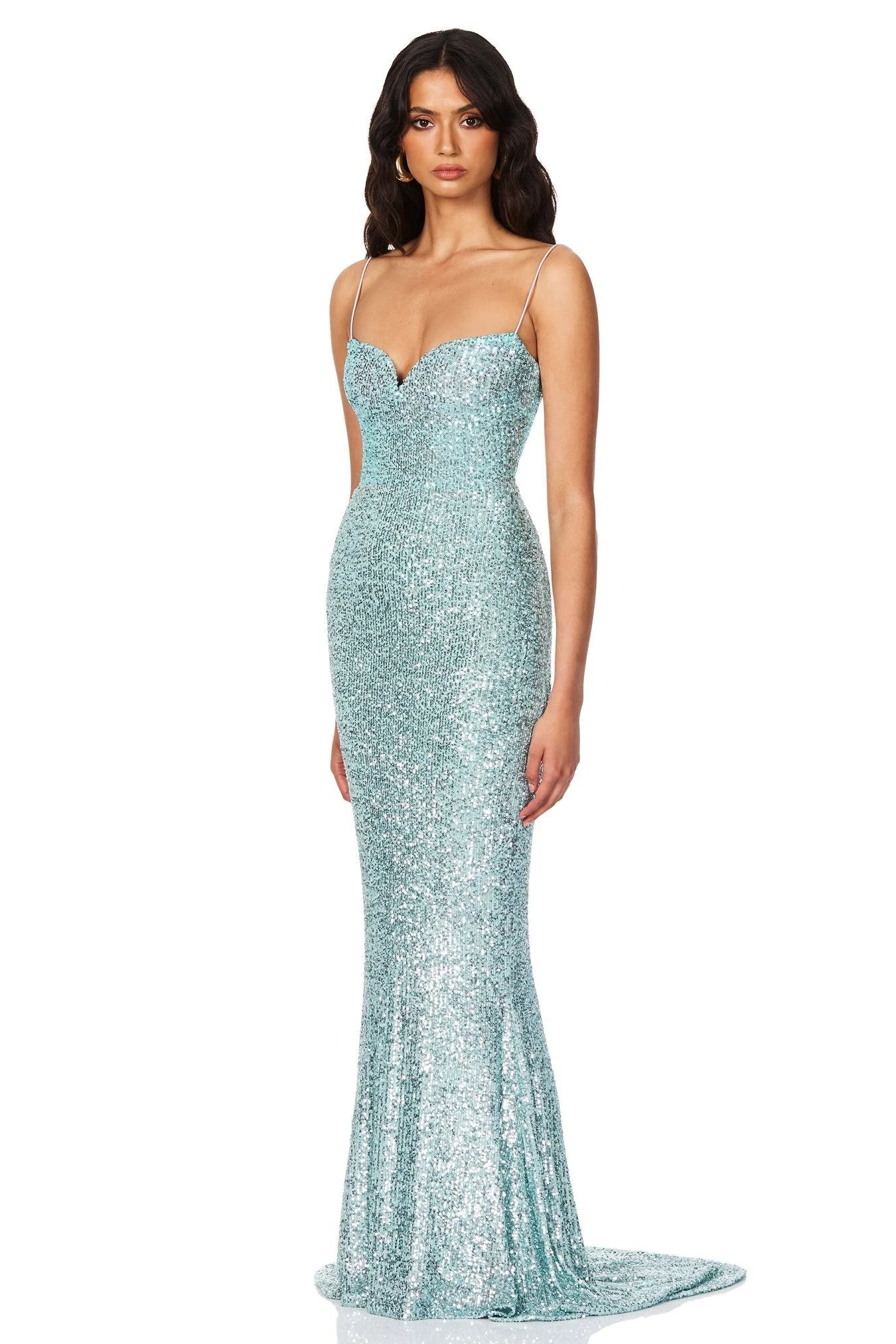 Nookie Serena Sequin Gown - Mint - Image 3