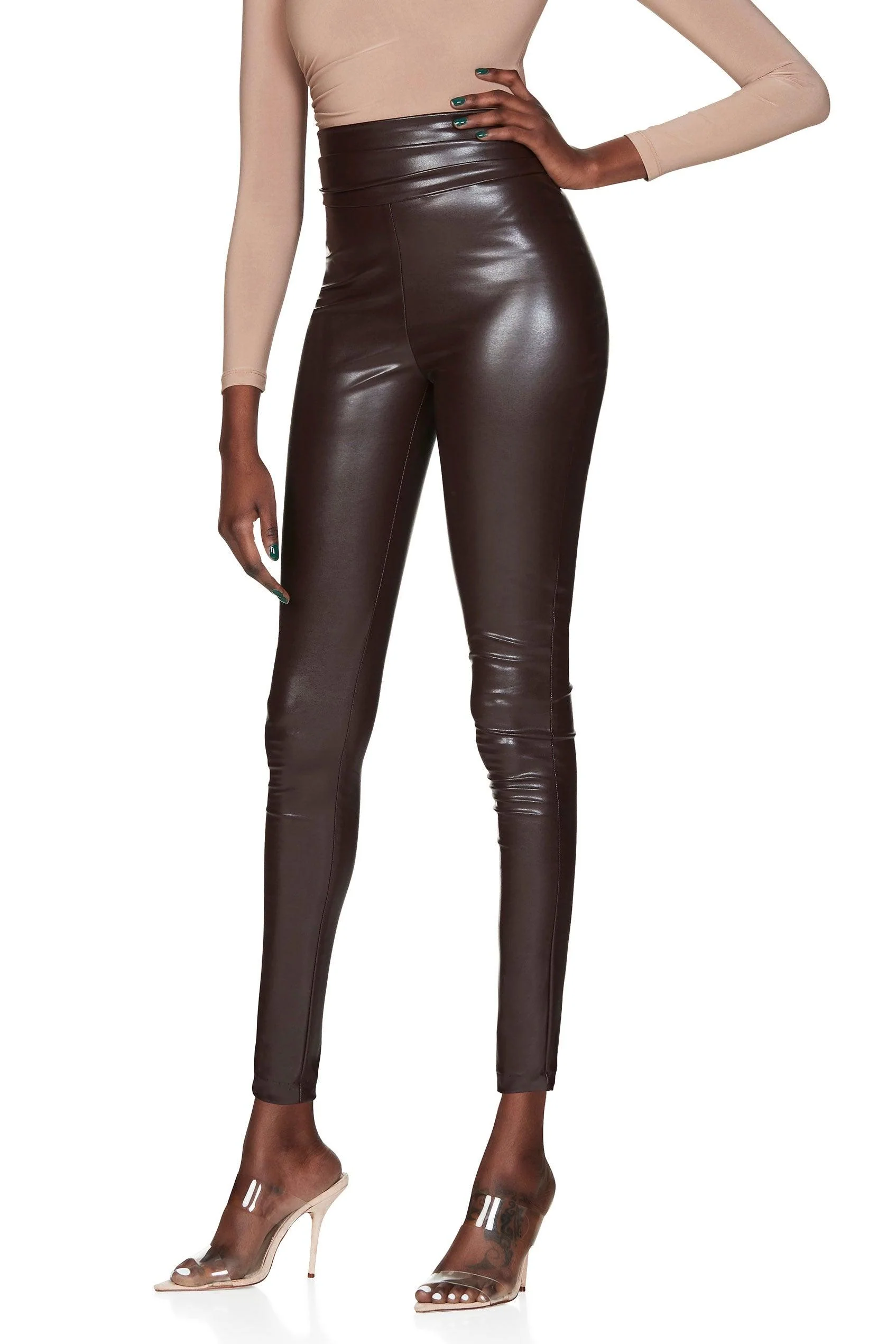 Nookie Viktoria Pants - Chocolate Matte - Image 3