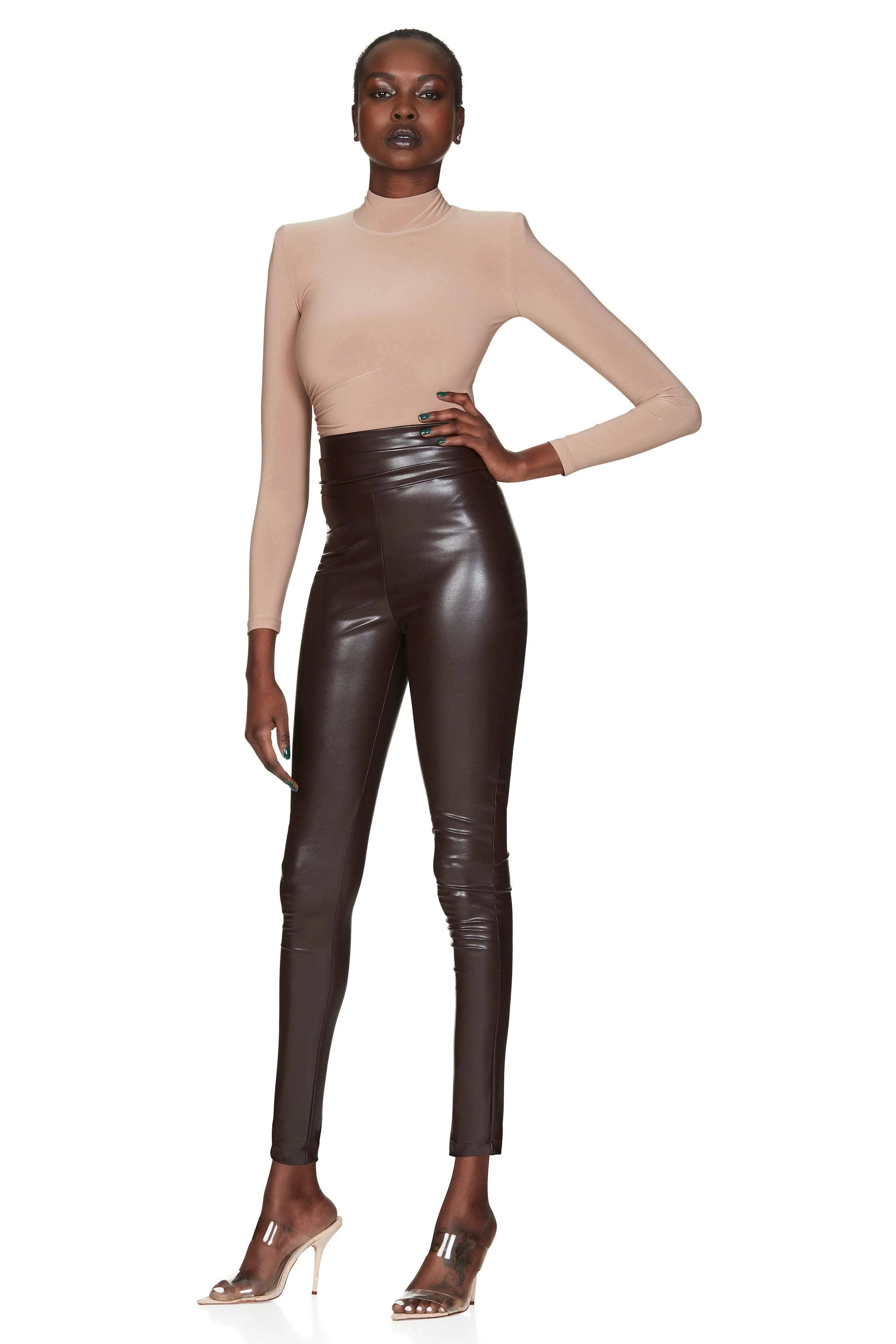 Nookie Viktoria Pants - Chocolate Matte - Image 5