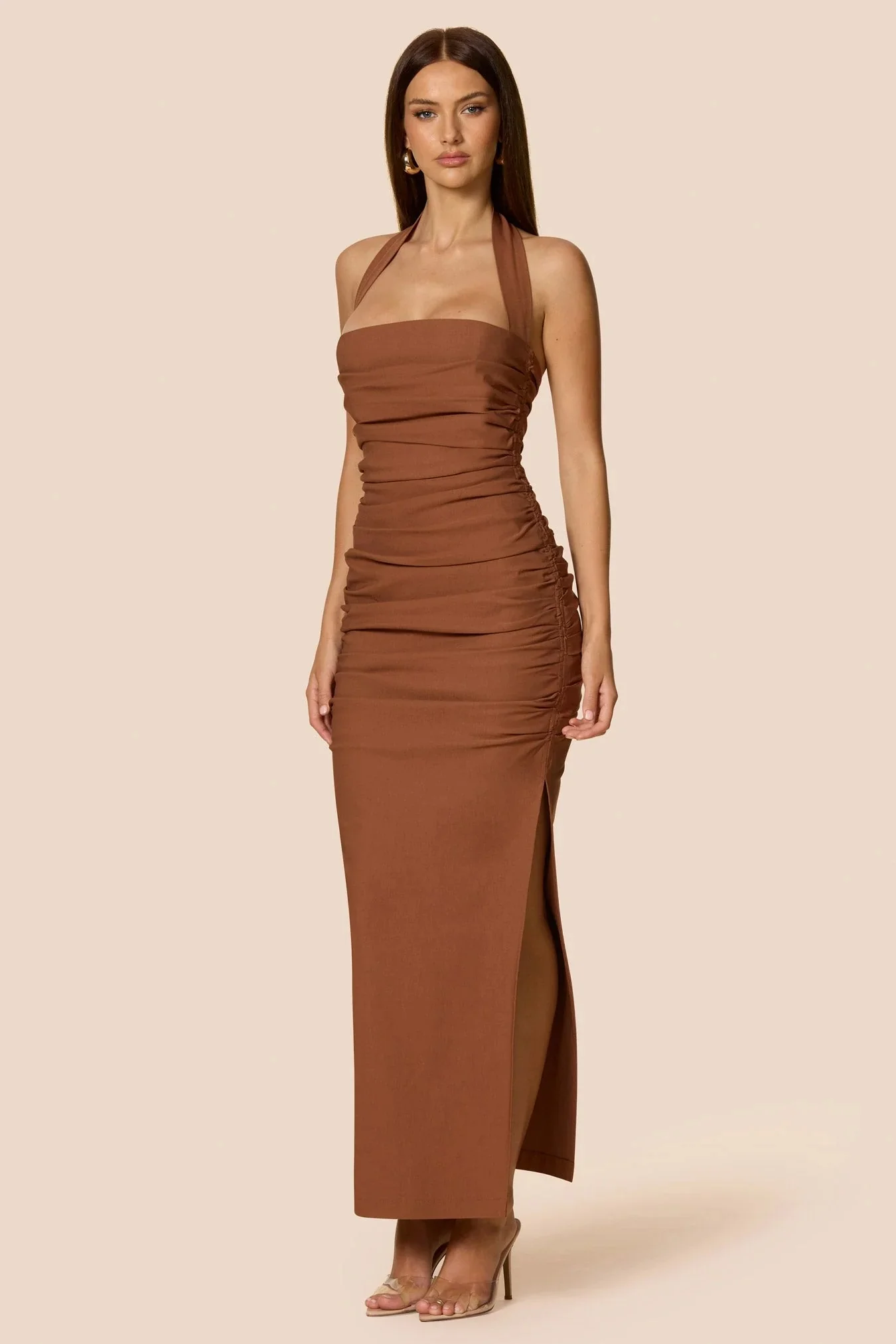 Nookie Zenya Maxi Dress - Caramel - Image 3