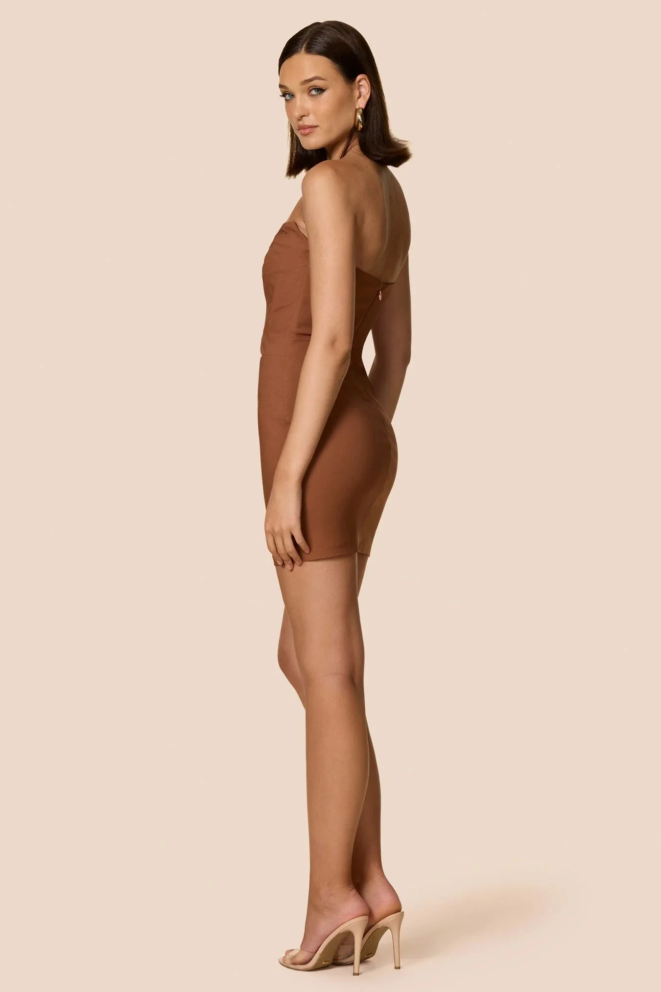 Nookie Zenya Mini Dress - Caramel - Image 2